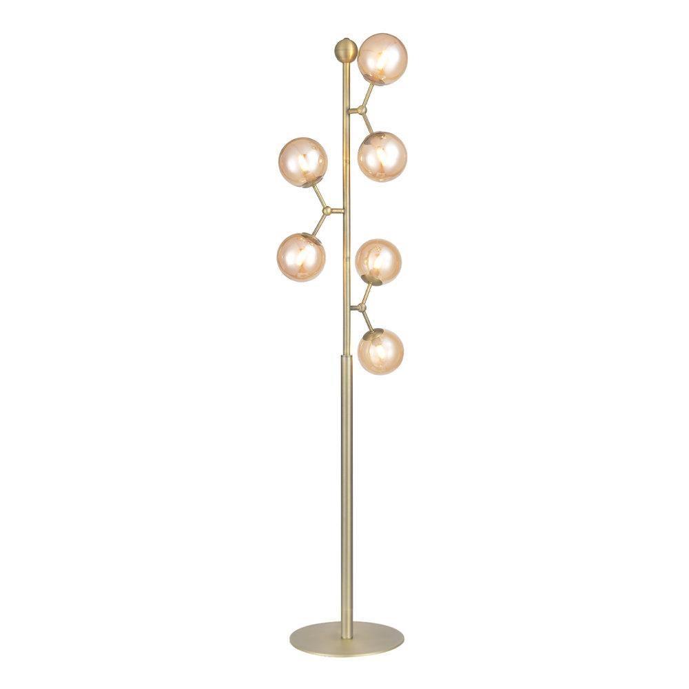 Halo Design Atom Floor Lamp Antique Brass