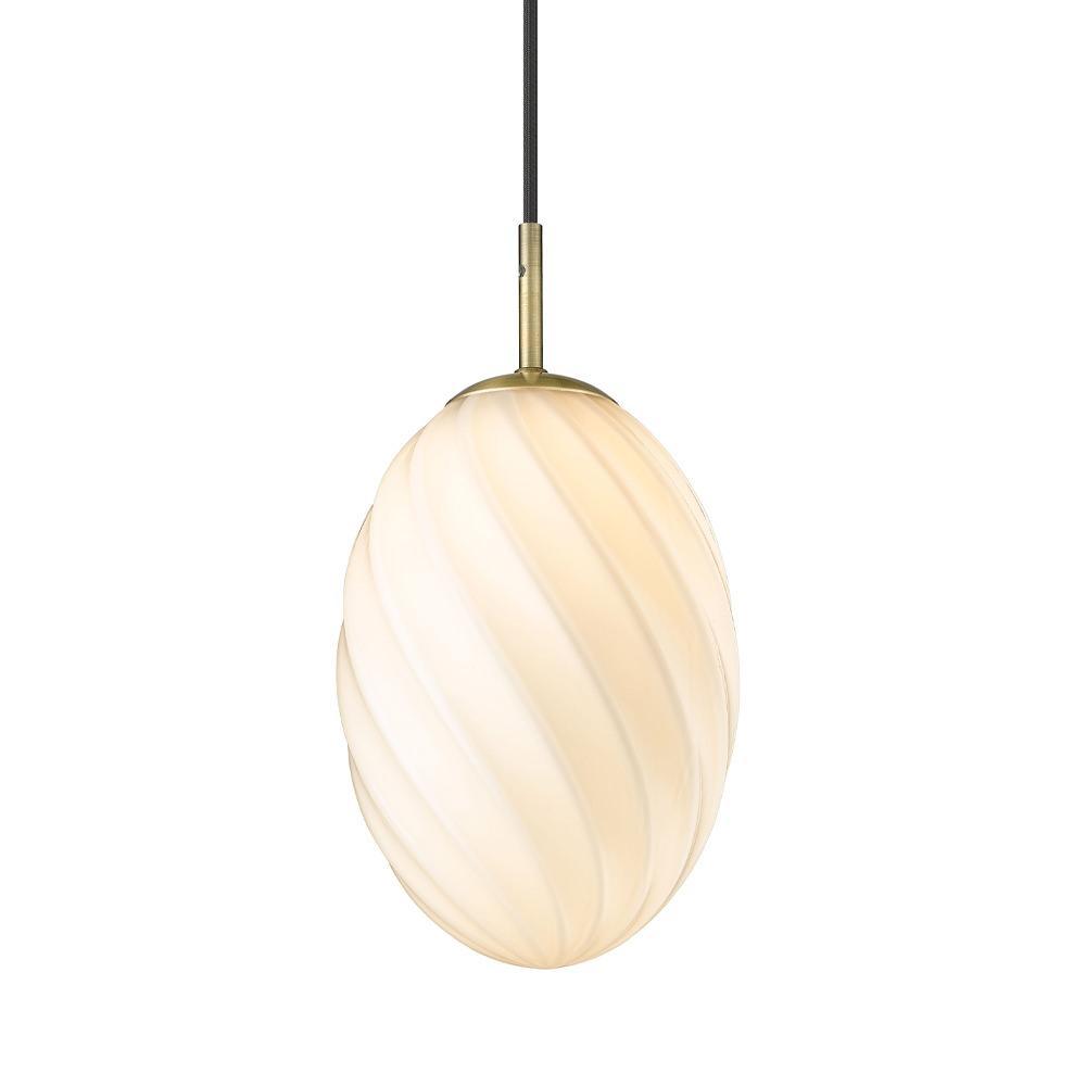 Halo Design Twist Taklampa Ø15 Opal/Mässing