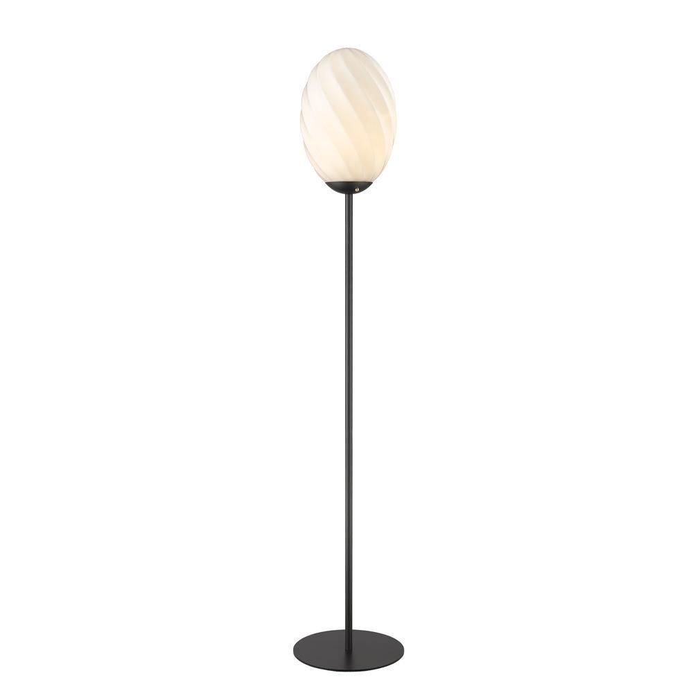 Halo Design Twist Ovale Vloerlamp Opaal/ Zwart