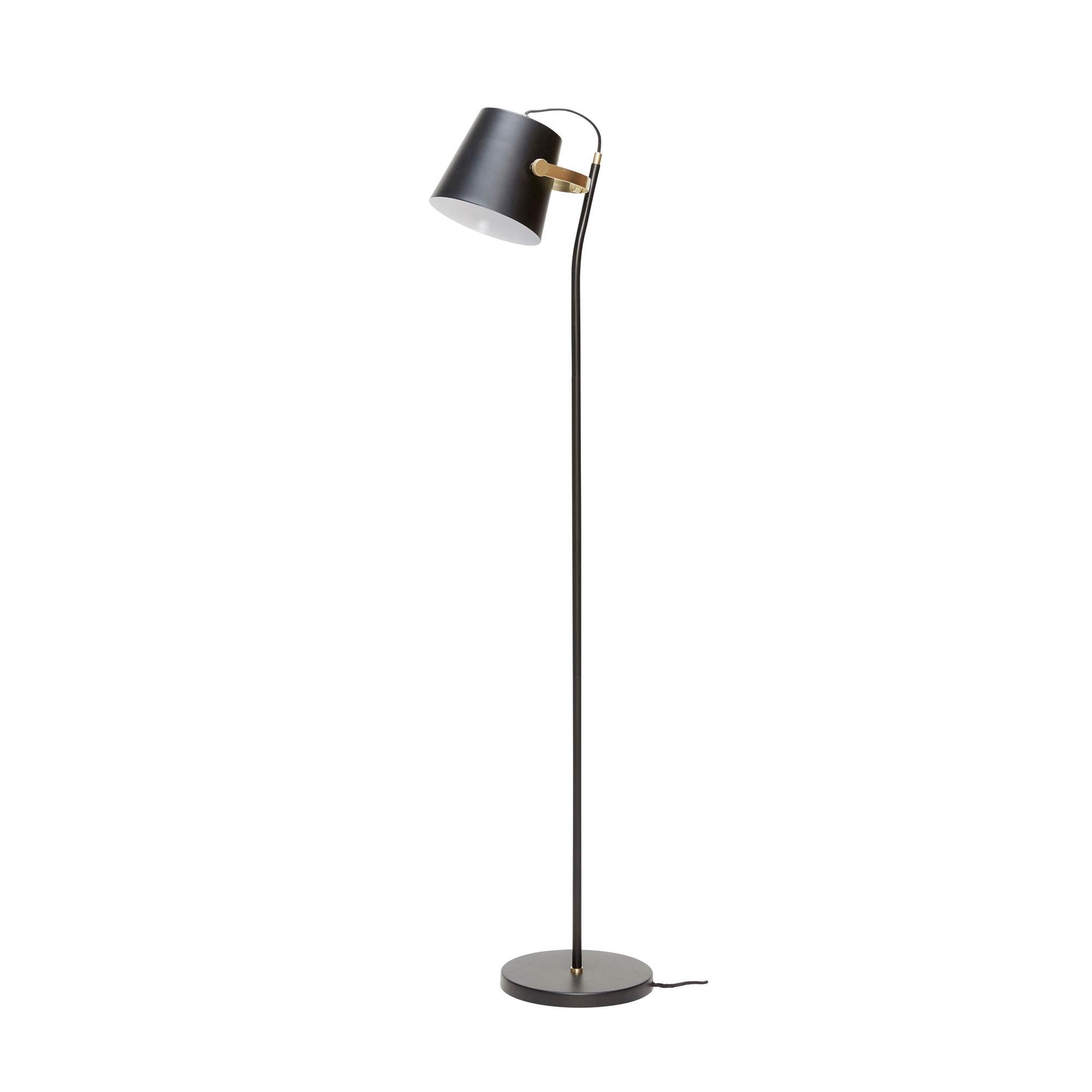 Hübsch Architect Lampadaire Noir/ Laiton