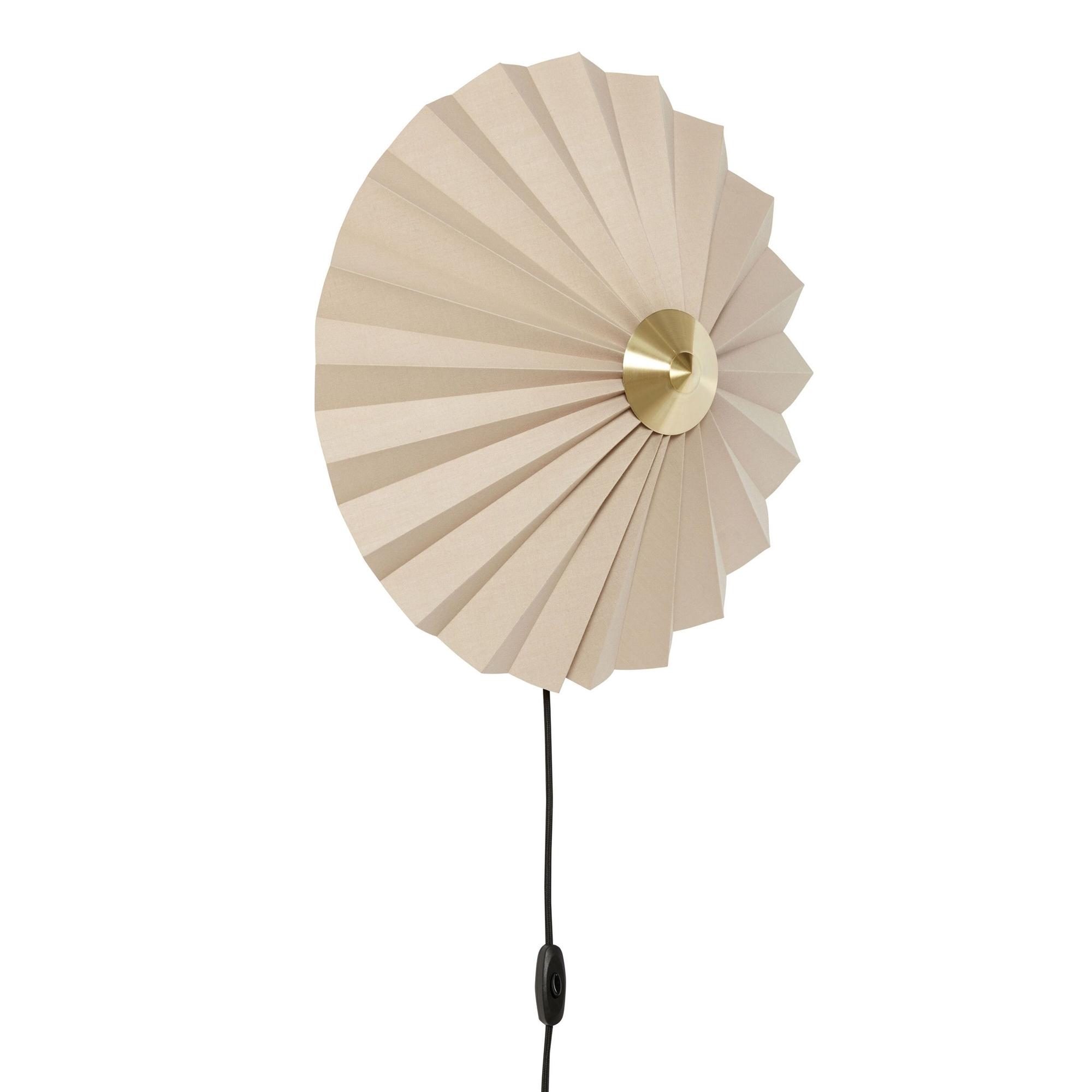 Hübsch Pliss Wandlamp Beige