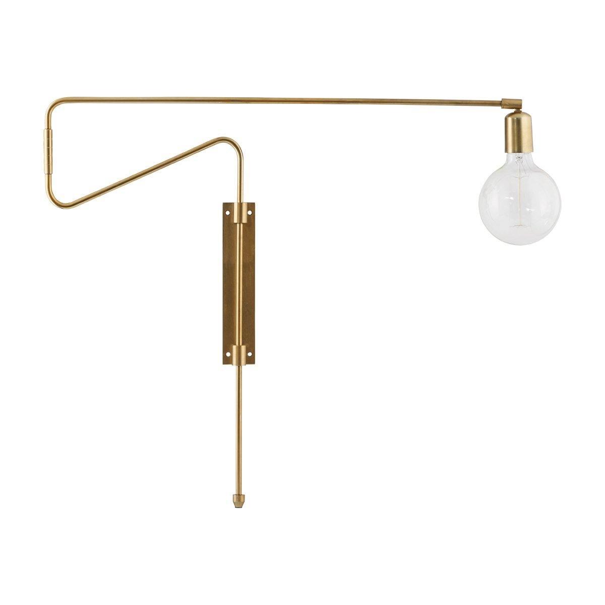 House Doctor Swing Wall Lamp Brass