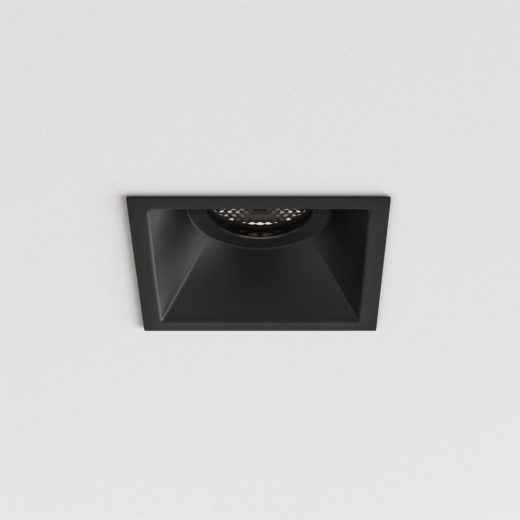 Astro Minima Square Fixed Fire-Rated IP65 Matt Black
