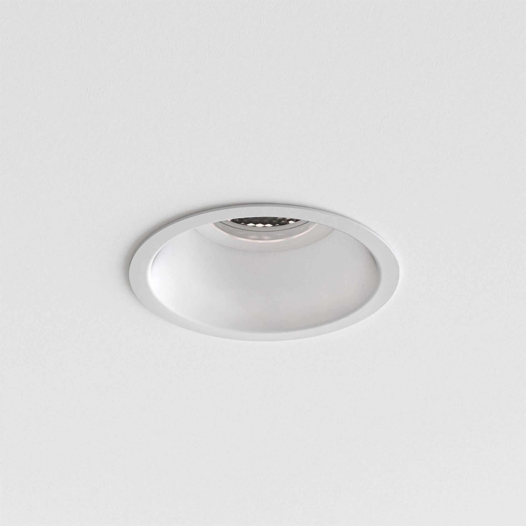 Astro Minima Round Fixed Fire-Rated IP65 Matt White
