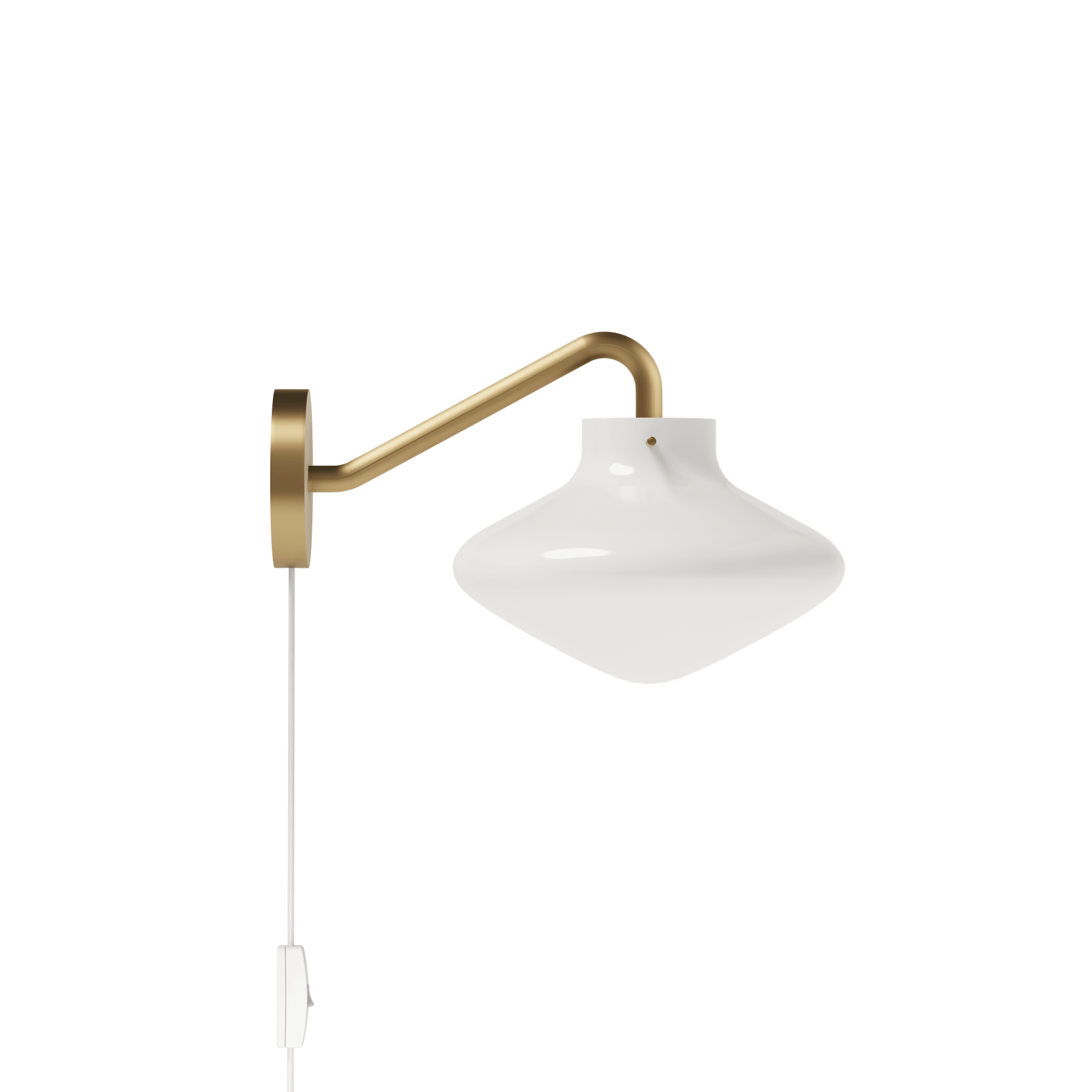 LYFA REPOSE 175 Wall Lamp Brass/ Opal