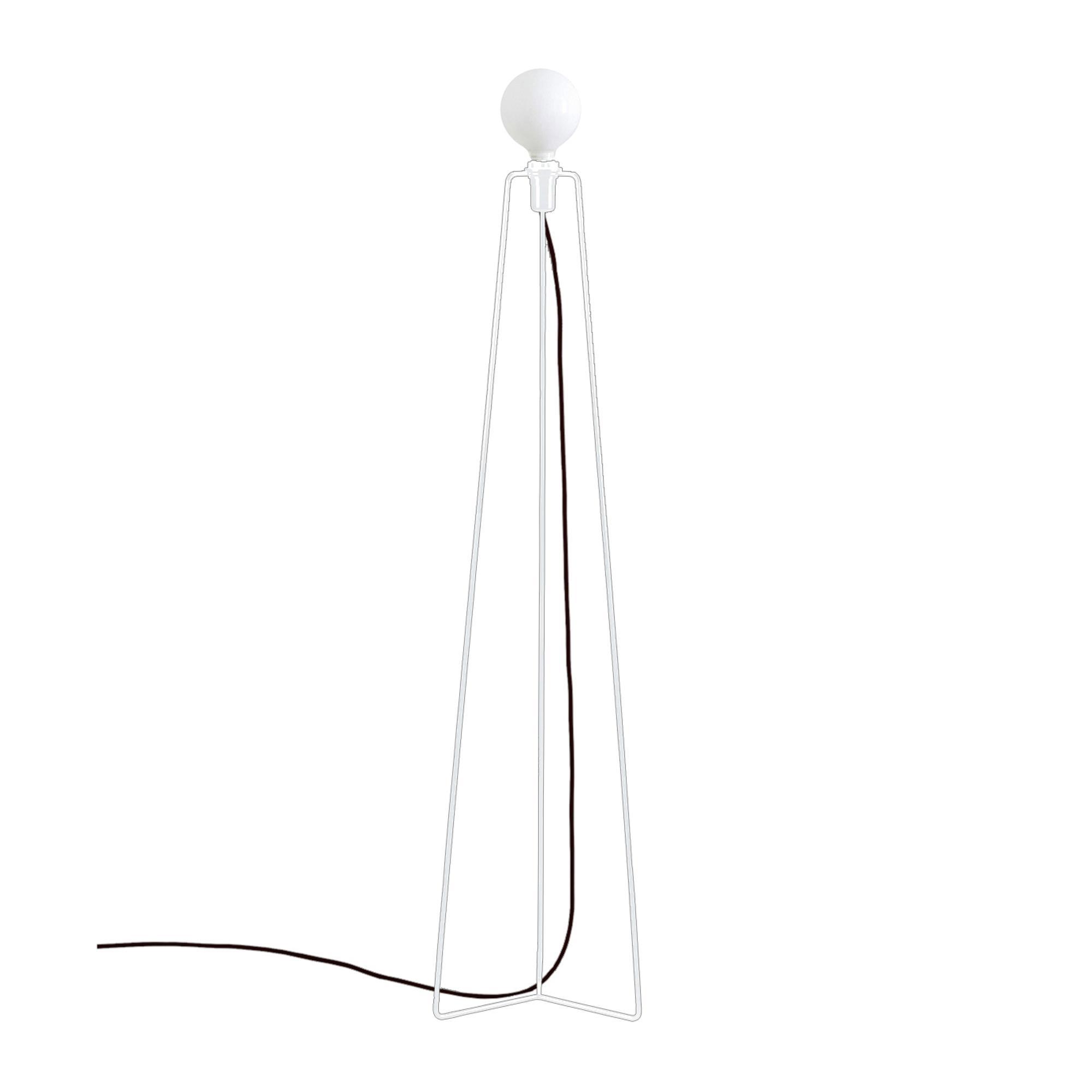 Grupa Products Lampadaire Modèle 3 Blanc/ Noir