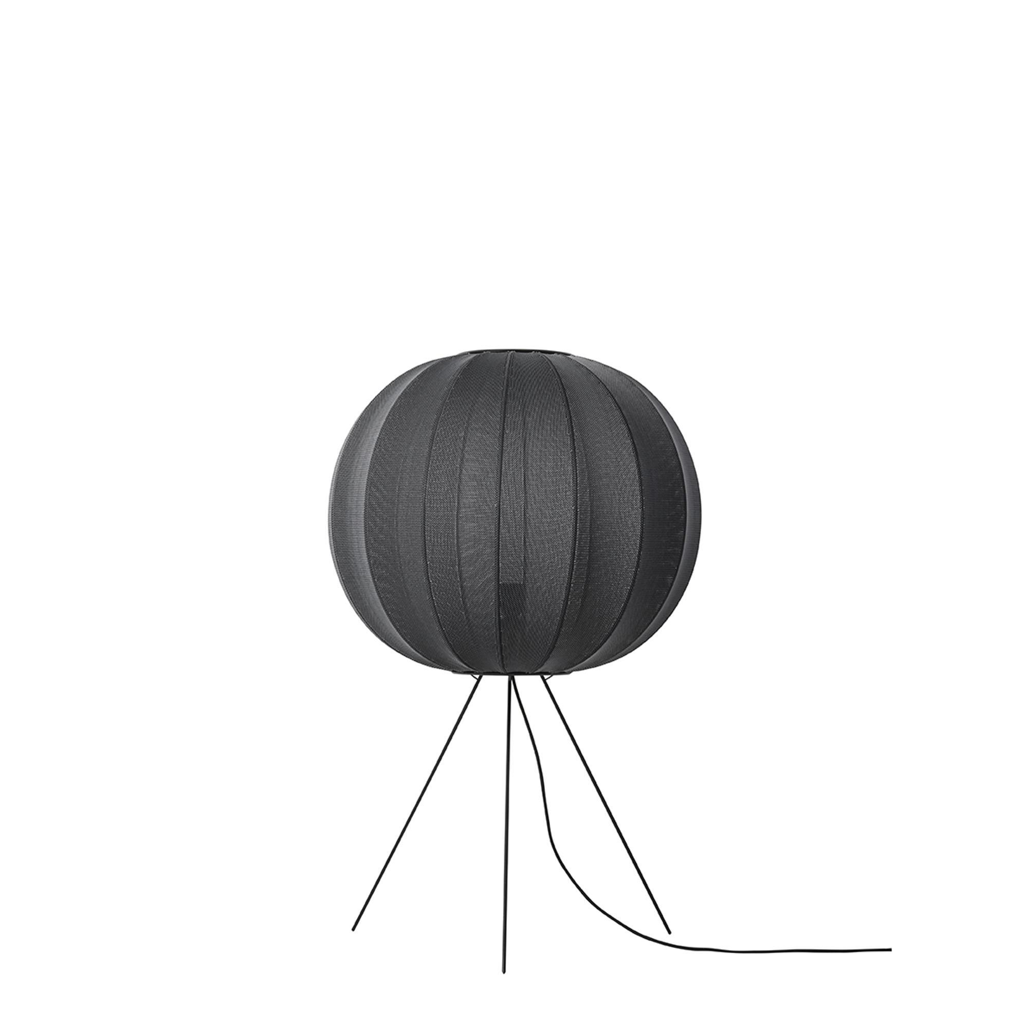Made By Hand Knit-Wit Round Floor lamp Ø60 Medium Black