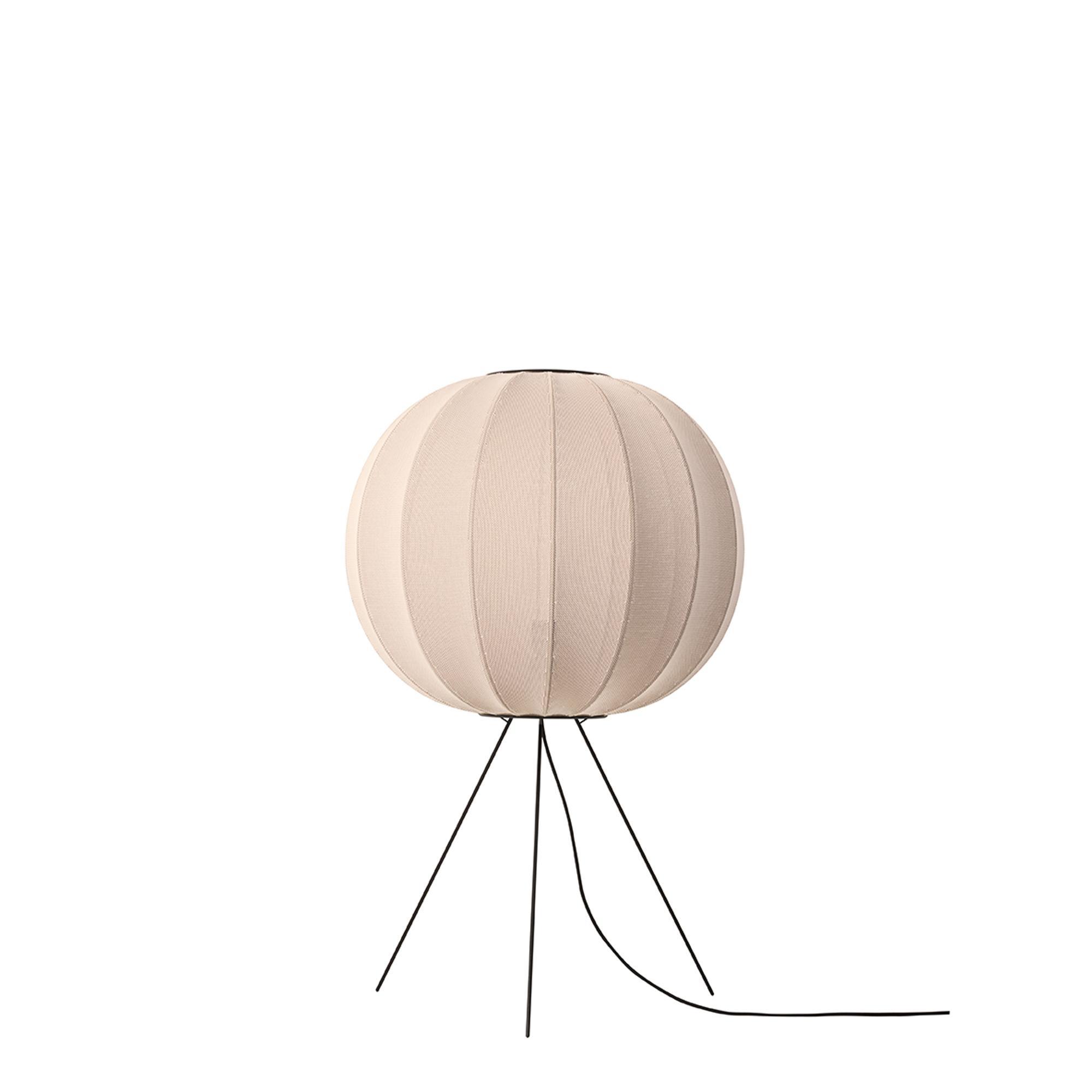 Made By Hand Knit-Wit Round Floor lamp Ø60 Medium Sand Stone