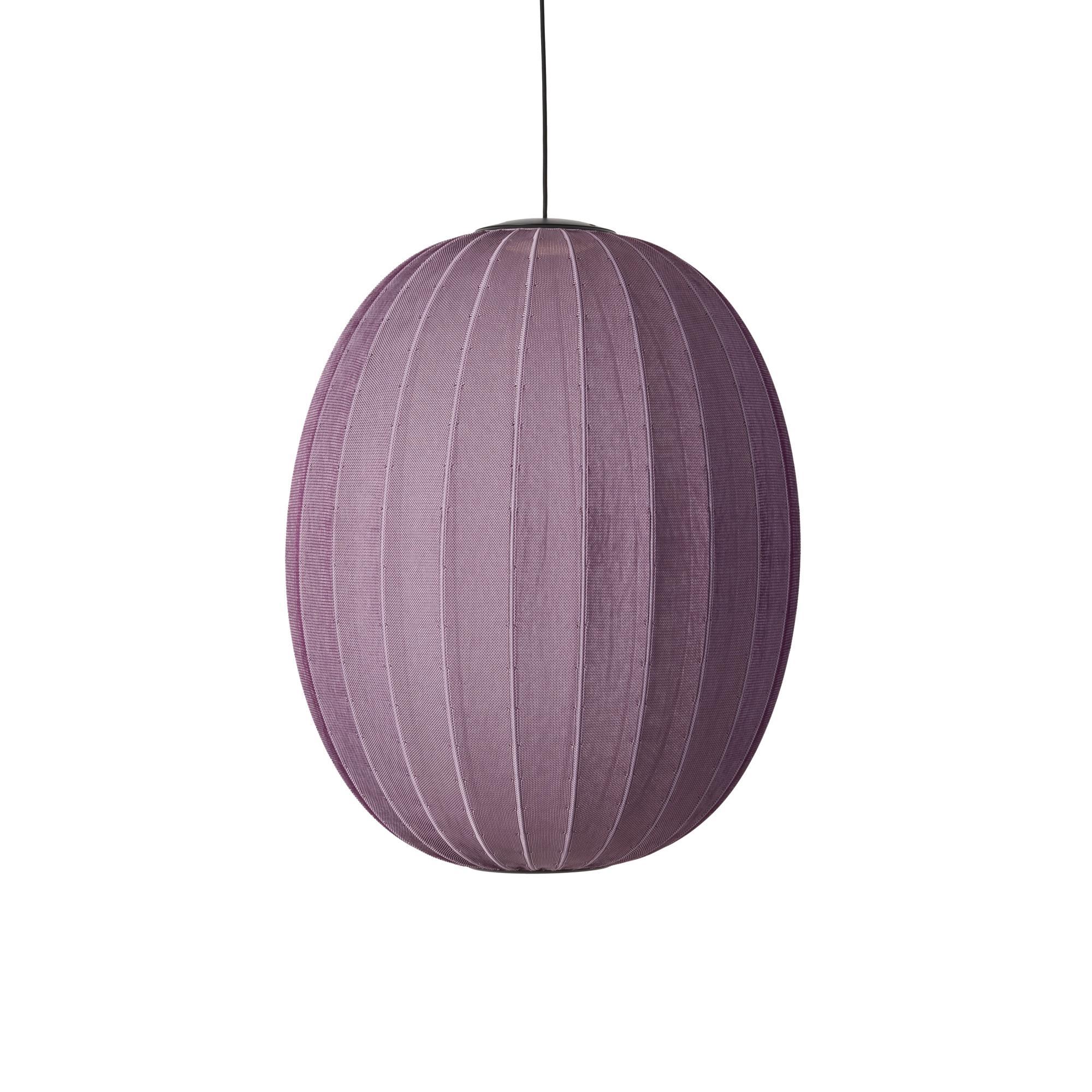 Made By Hand Knit-Wit Suspension Haute/Ovale Ø65 Bordeaux LED