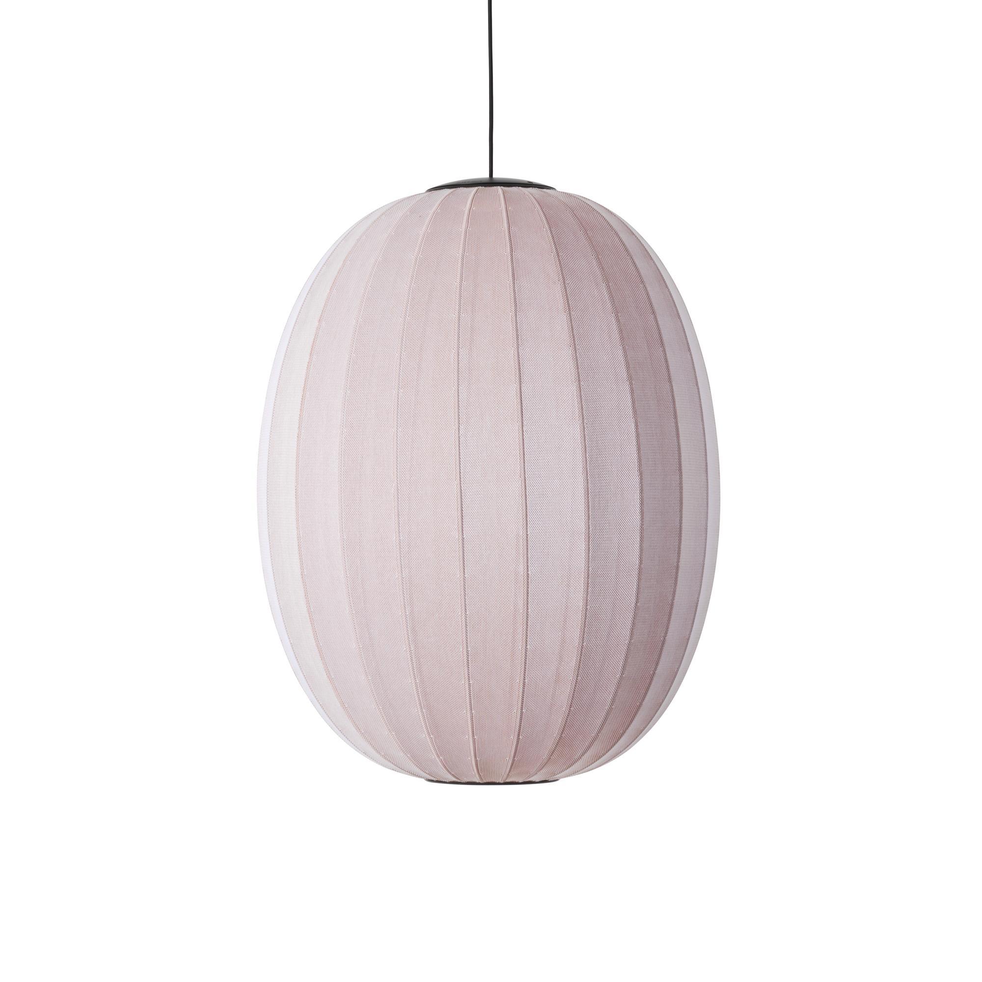 Made By Hand Knit-Wit Suspension Haute/Ovale Ø65 Pierre de Sable LED