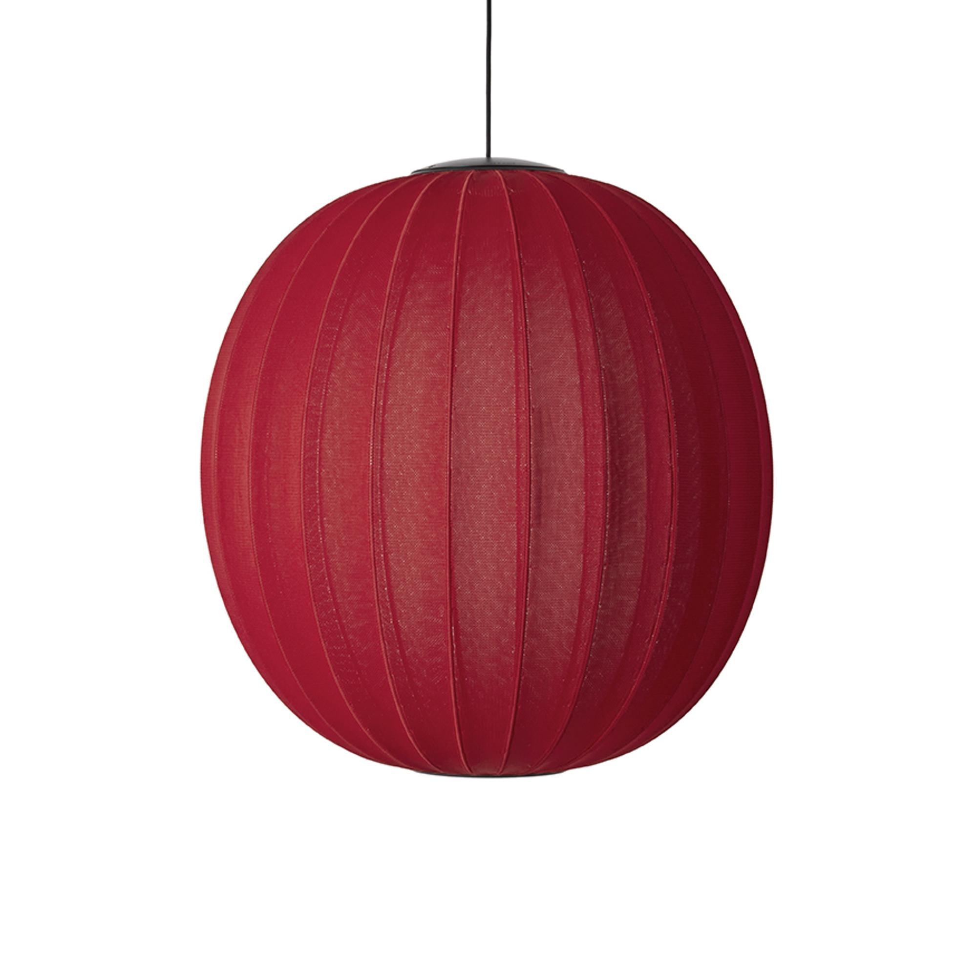 Made By Hand Stickad Rund Taklampa Ø75 Lönnröd LED