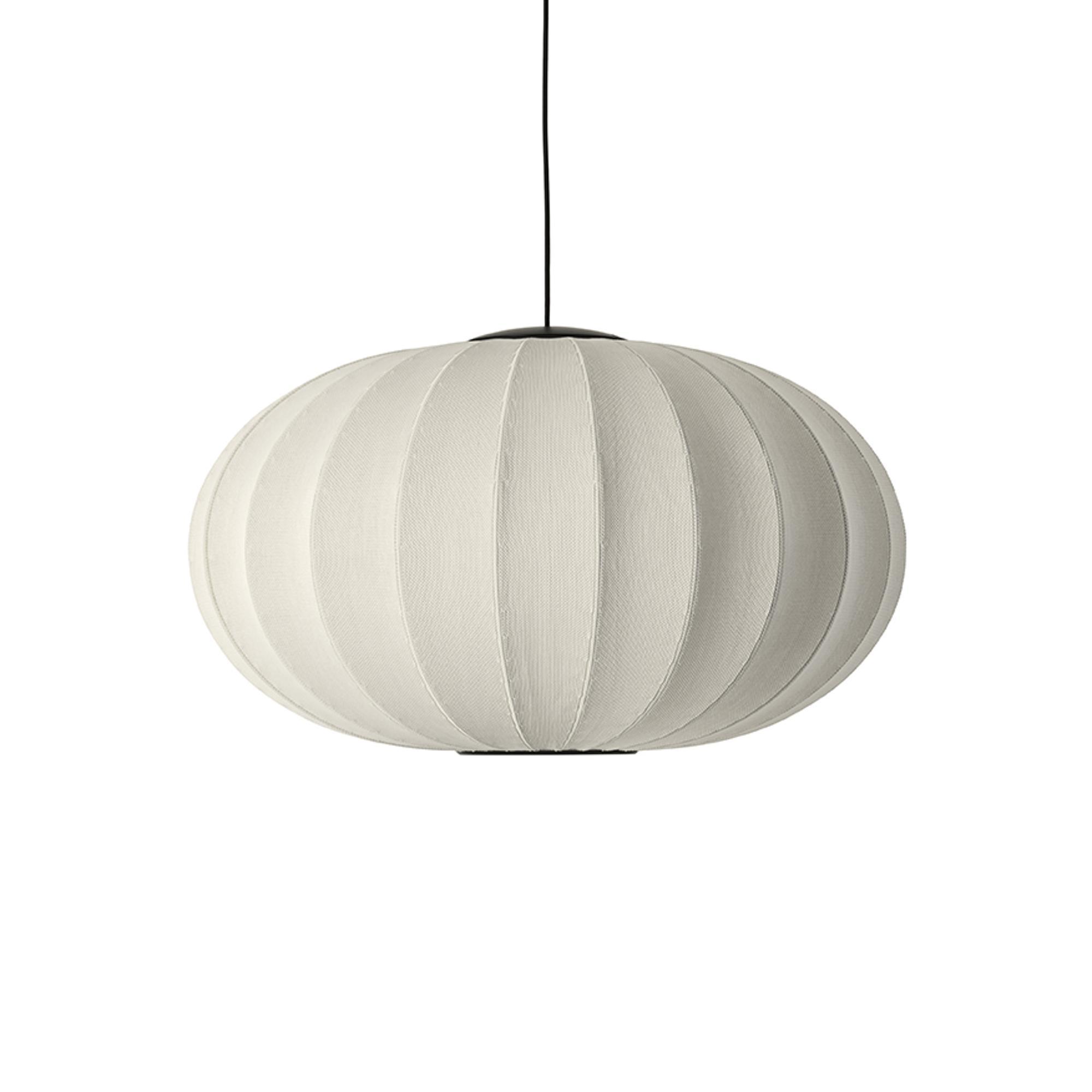 Made By Hand Knit-Wit Suspension Ovale Ø76 LED Blanc Perle