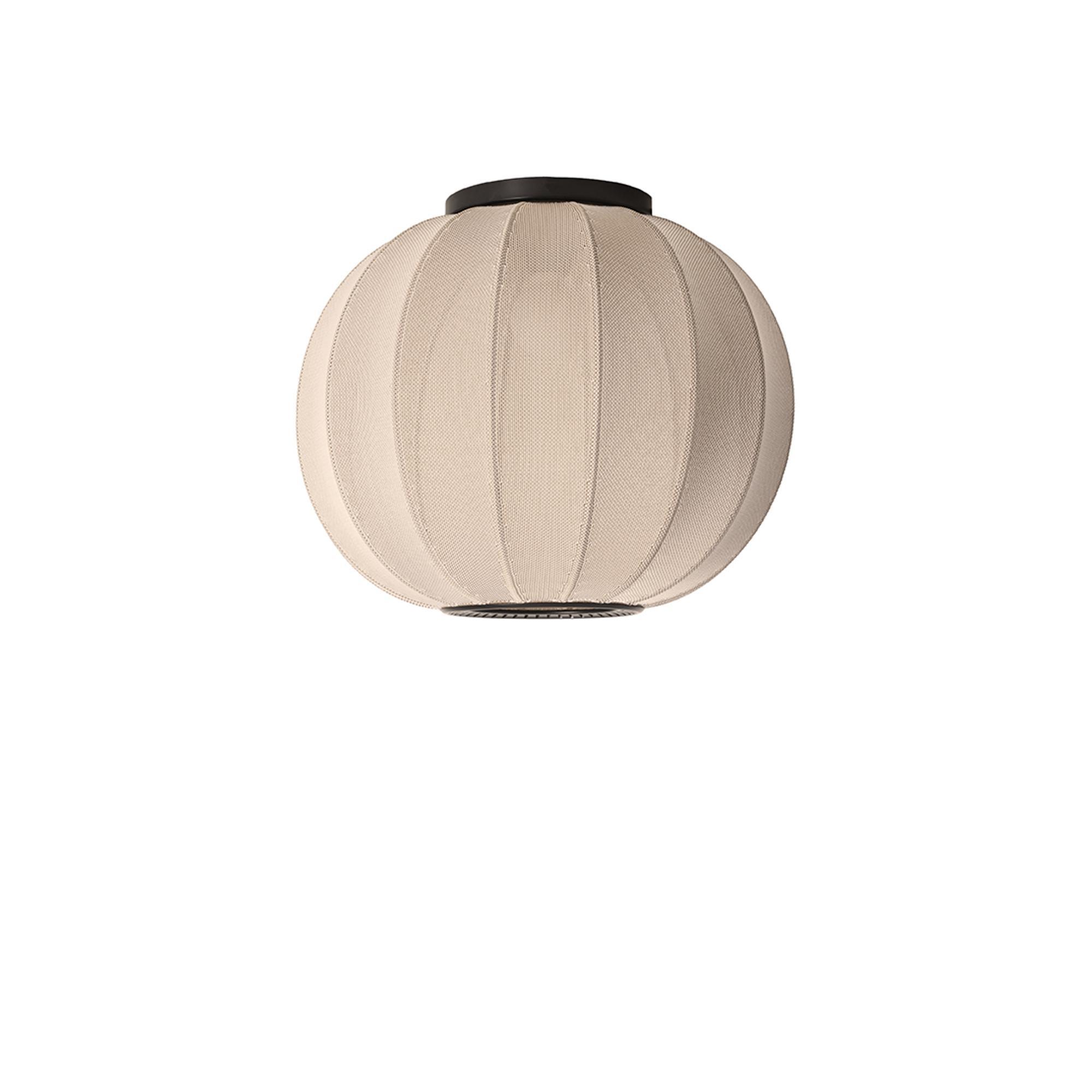 Made By Hand Knit-Wit Round Loftlampe Ø45 Sand Stone