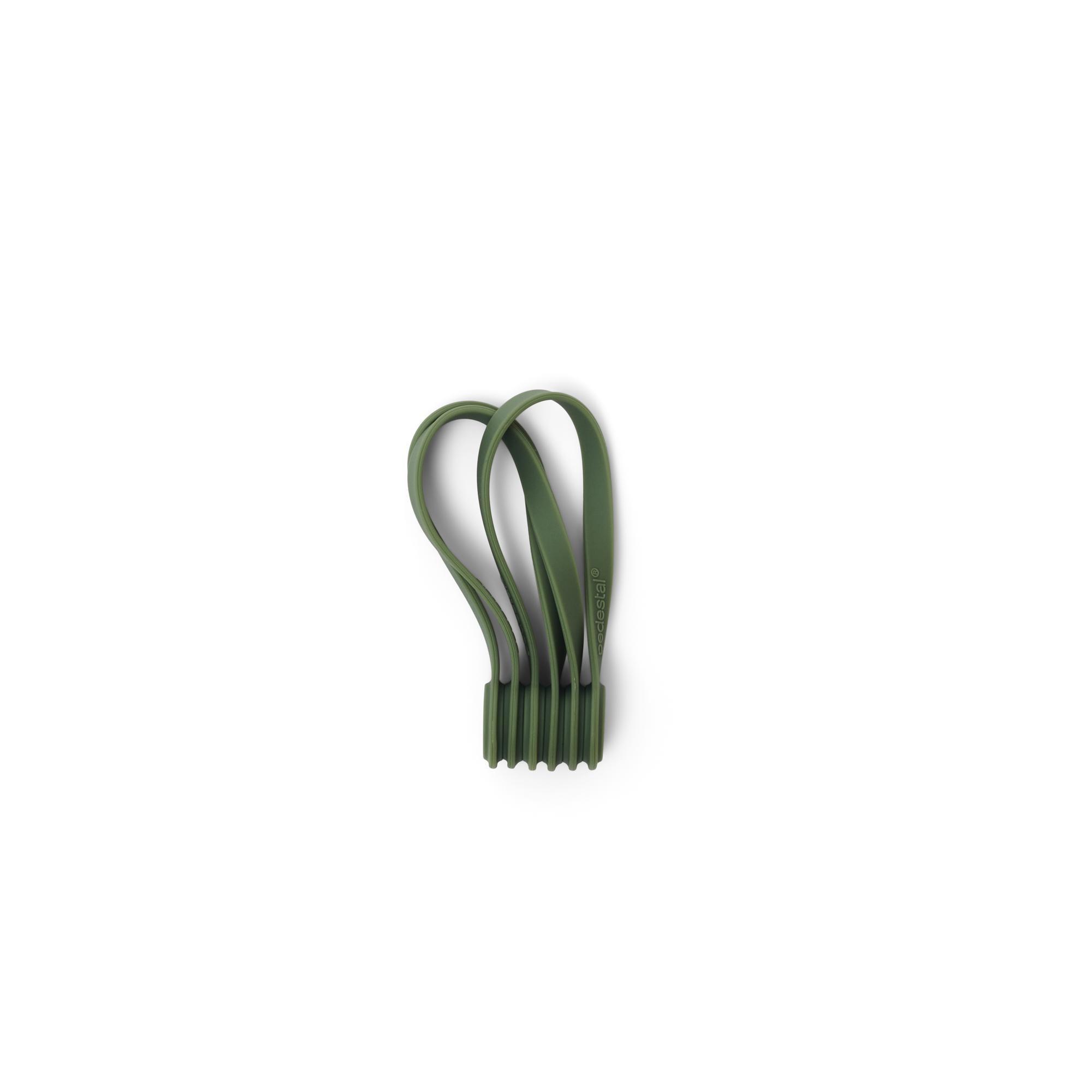 Brida para Cables de Pedestal Magnética Verde Musgo