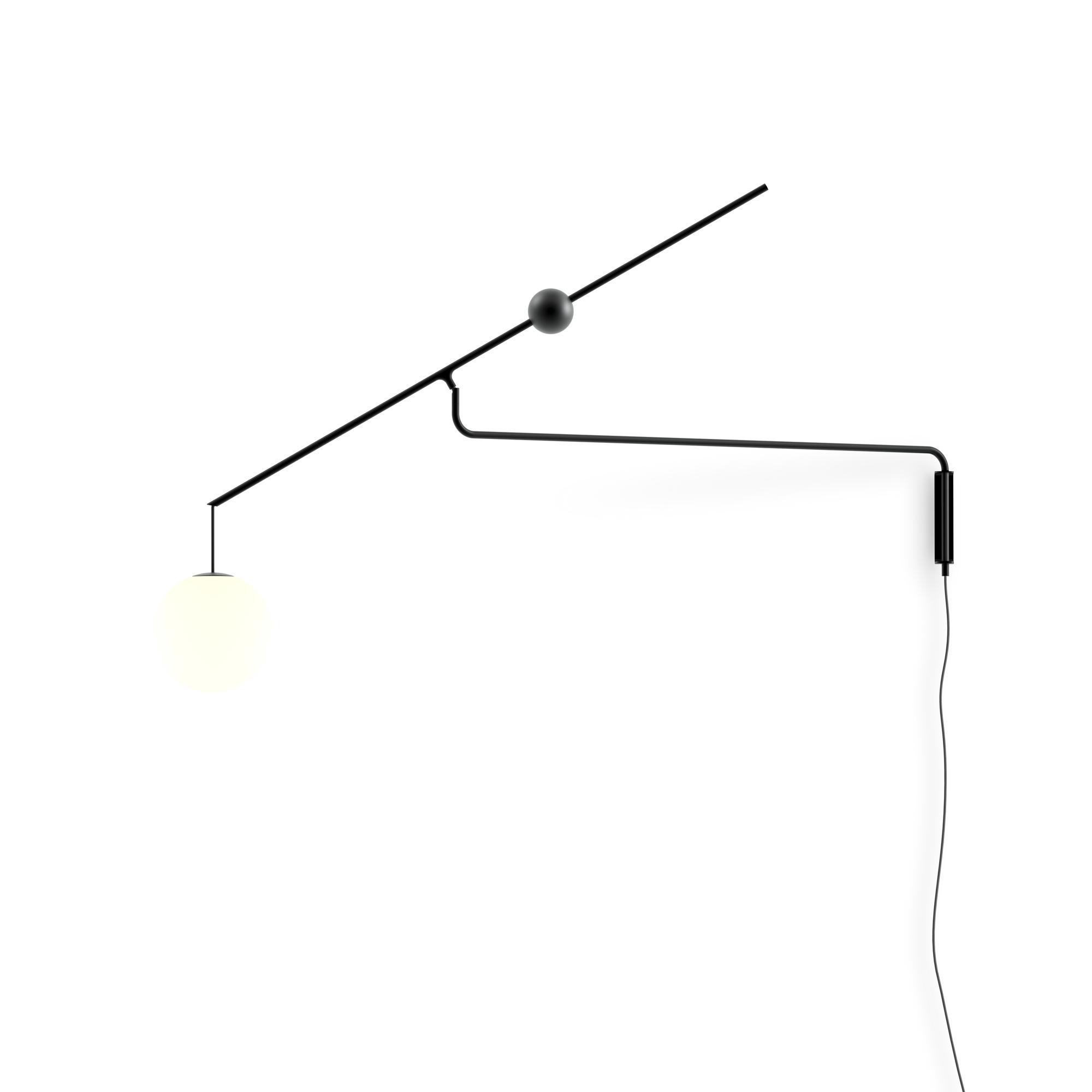 Luceplan Malamata Wall Lamp Ø22 Matt Black