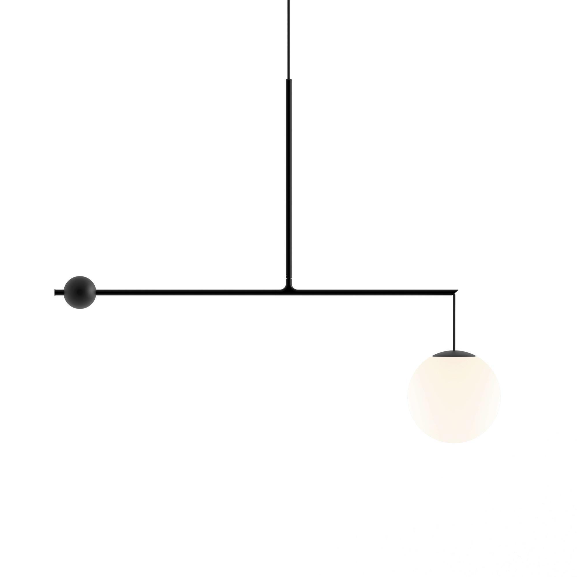 Luceplan Malamata Suspension Ø22 Noir Mat