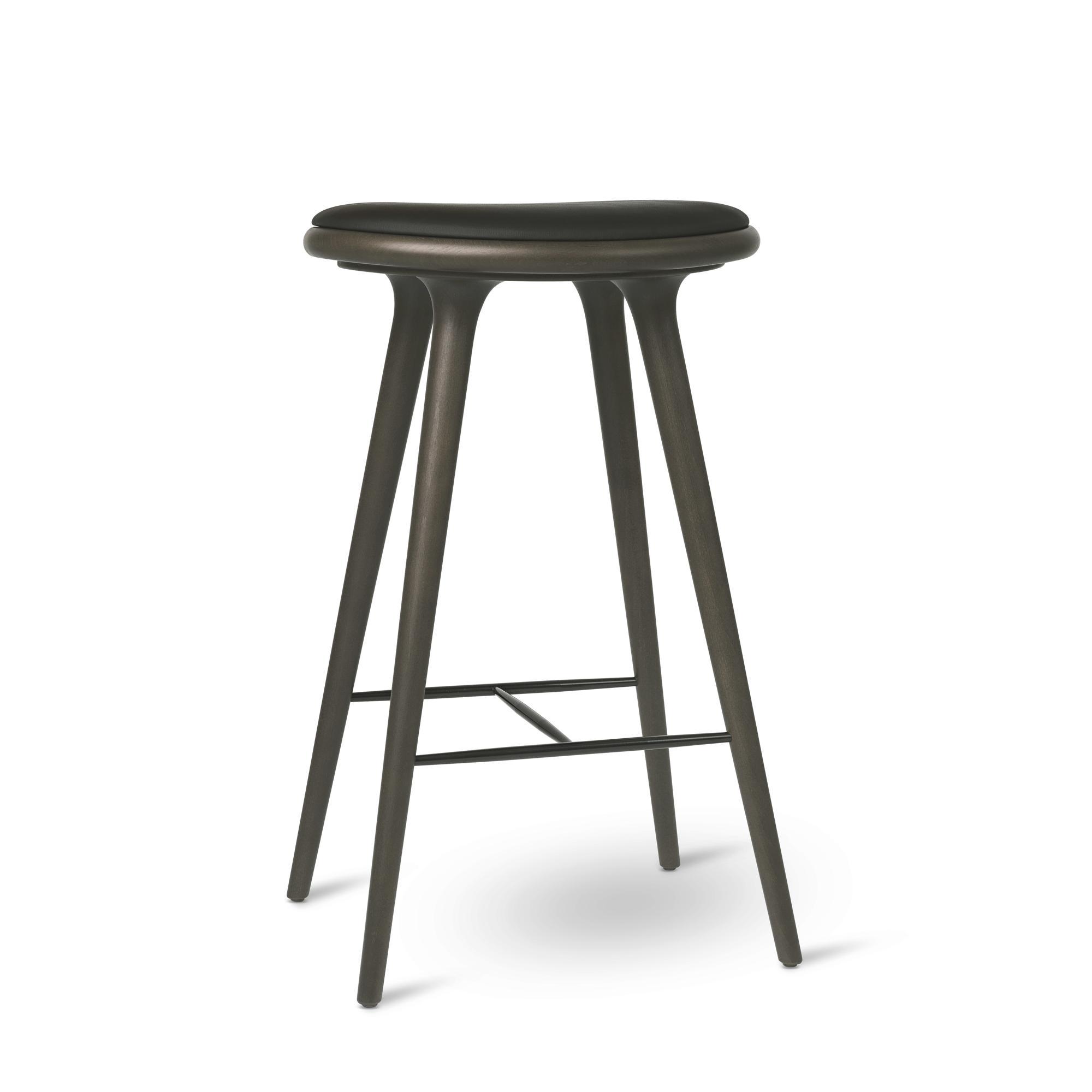 Mater High Stool Bar Stool Circa Gray Stained Beech 74cm