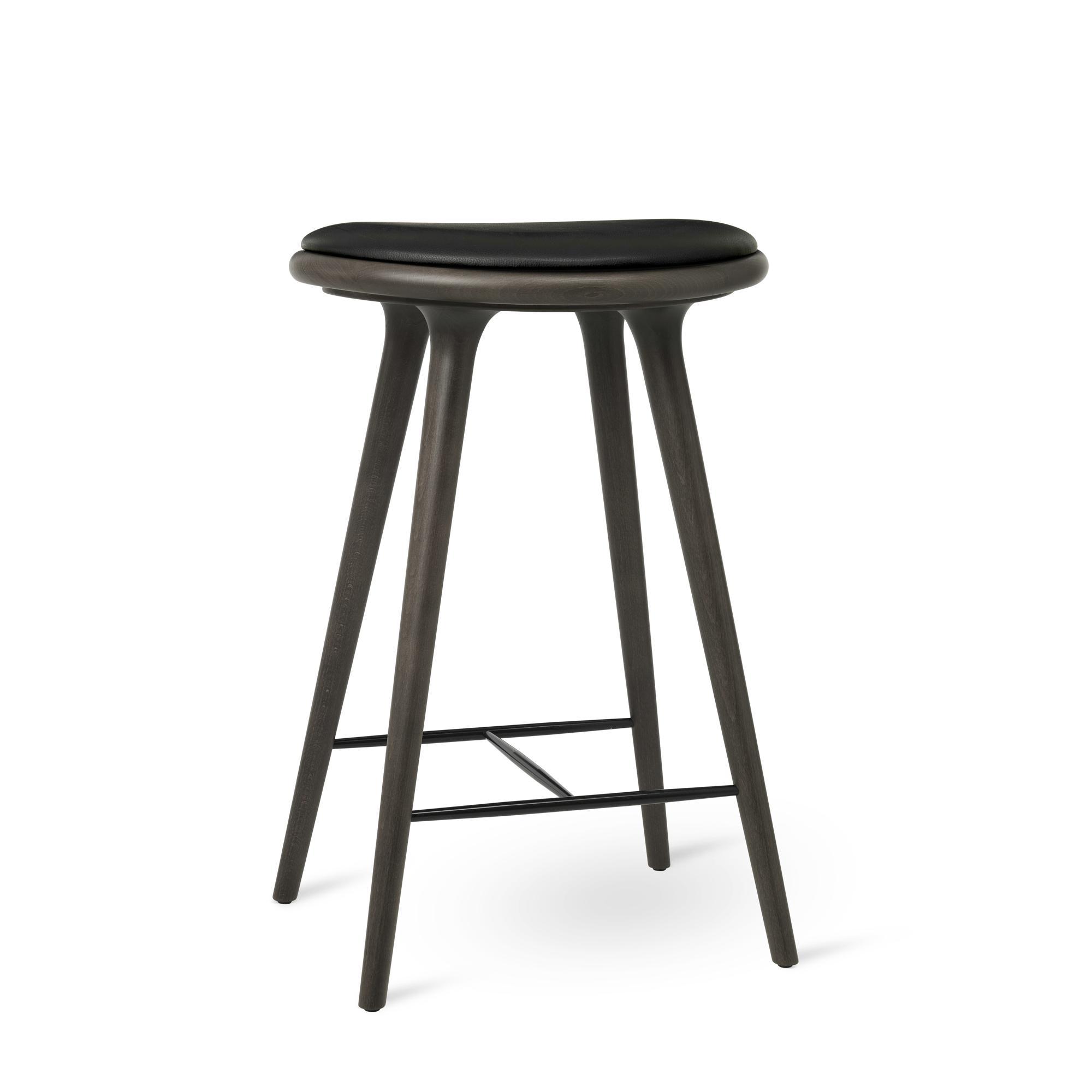 Mater High Stool Bar Stool Circa Gray Stained Beech 69cm