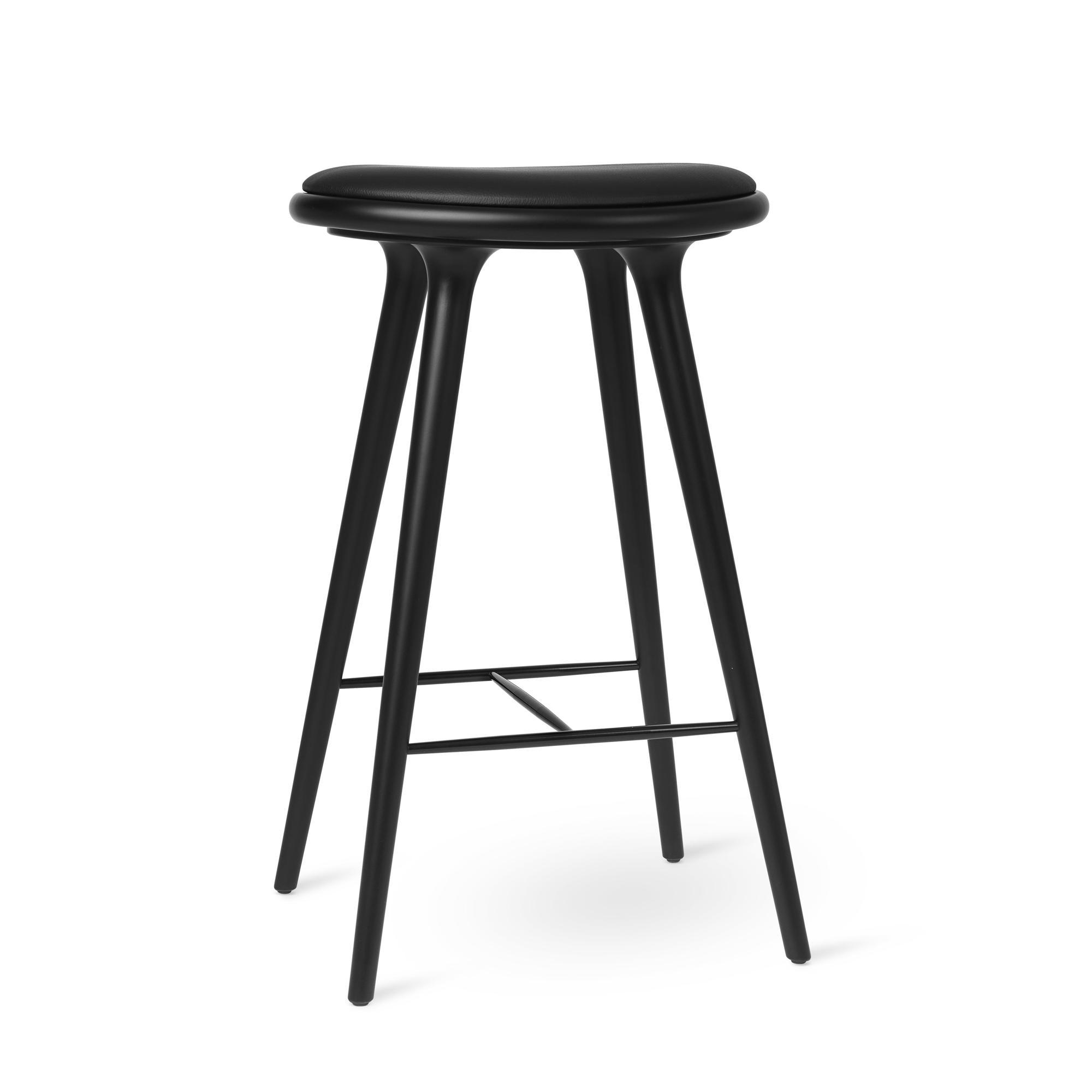 Mater High Stool baarijakkara musta pyökki 74cm