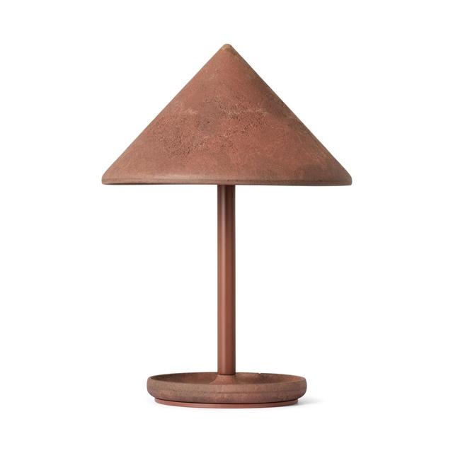 Mater Terra Bærbar Lampe Kaffeavfall Rustrød