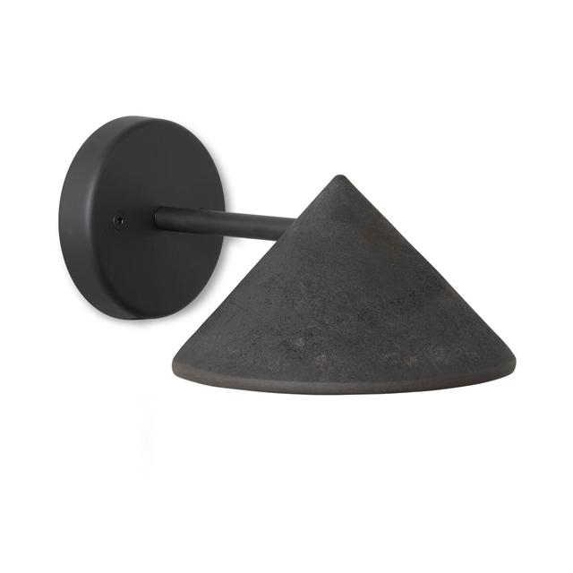 Mater Terra Vegglampe Hardwired Coffee Waste Black