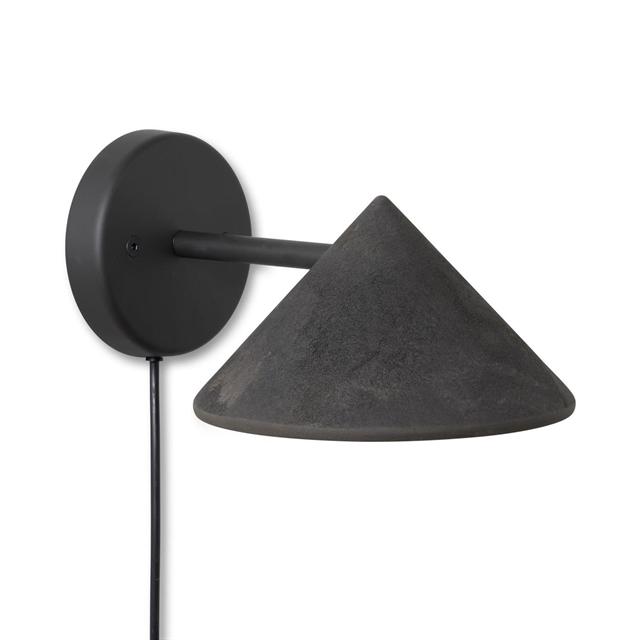 Mater Terra Vegglampe Coffee Waste Black