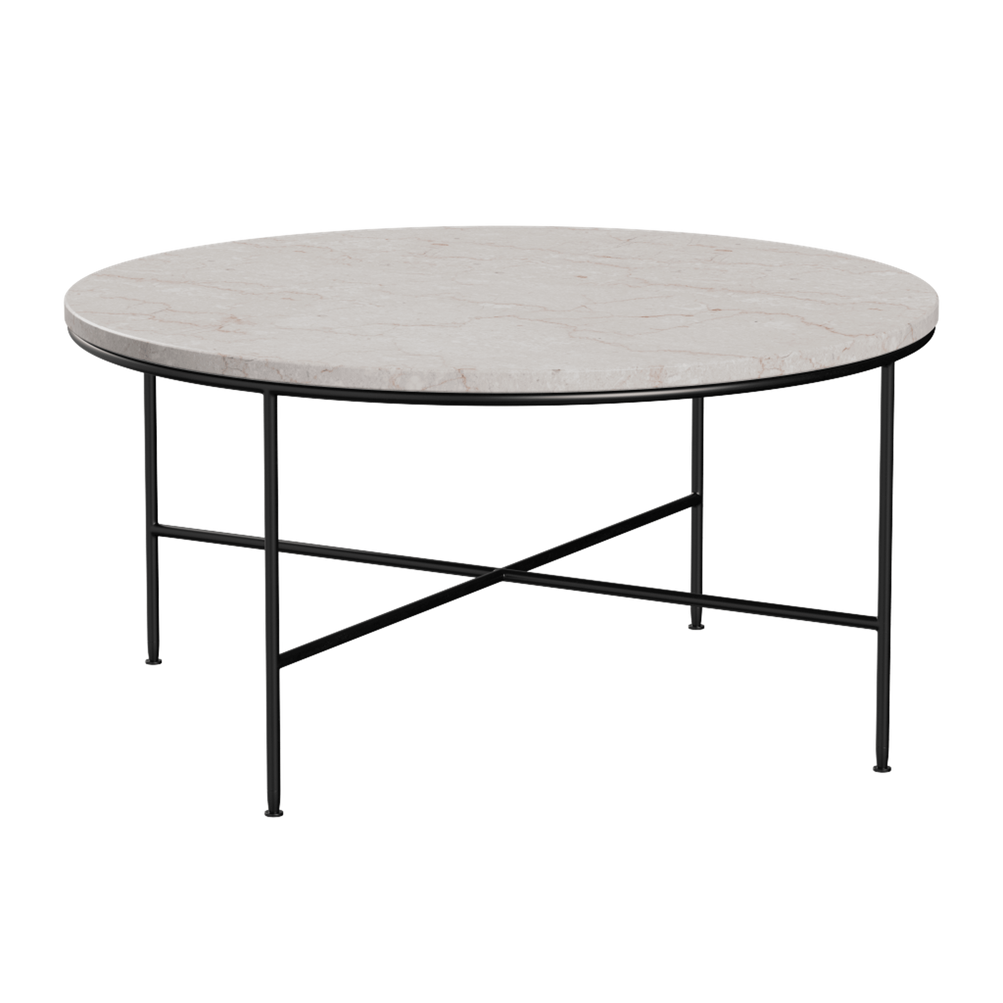 Stolik Kawowy Fritz Hansen Planner Ø80 Kremowy/ Czarny