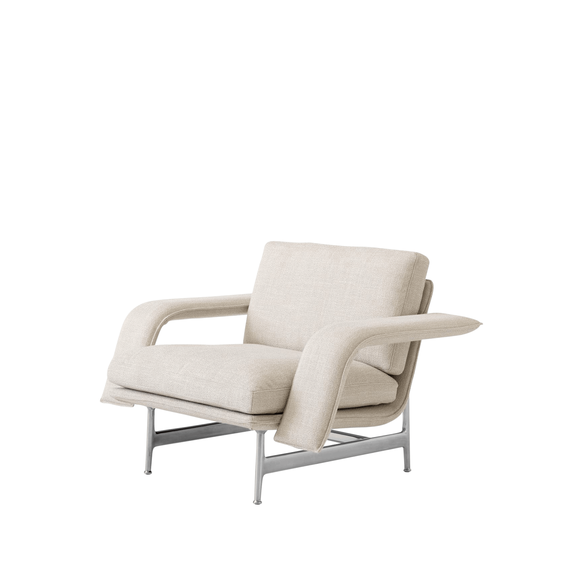 &Tradition Meantime AV29 Fotel Sofa Polerowane Aluminiowy/Ecriture 0210