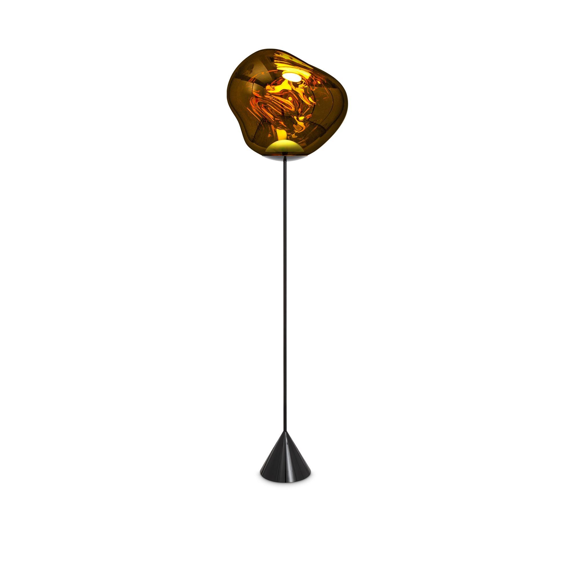 Tom Dixon Melt Cone Slim Vloerlamp Goud LED