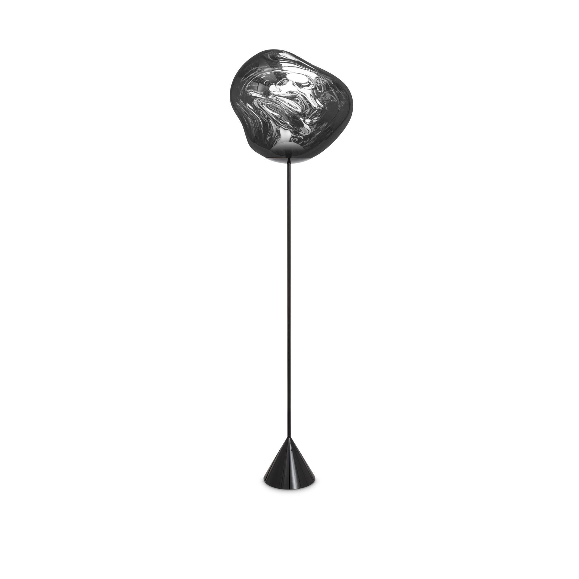 Tom Dixon Melt Cone Slim Vloerlamp Zilver LED