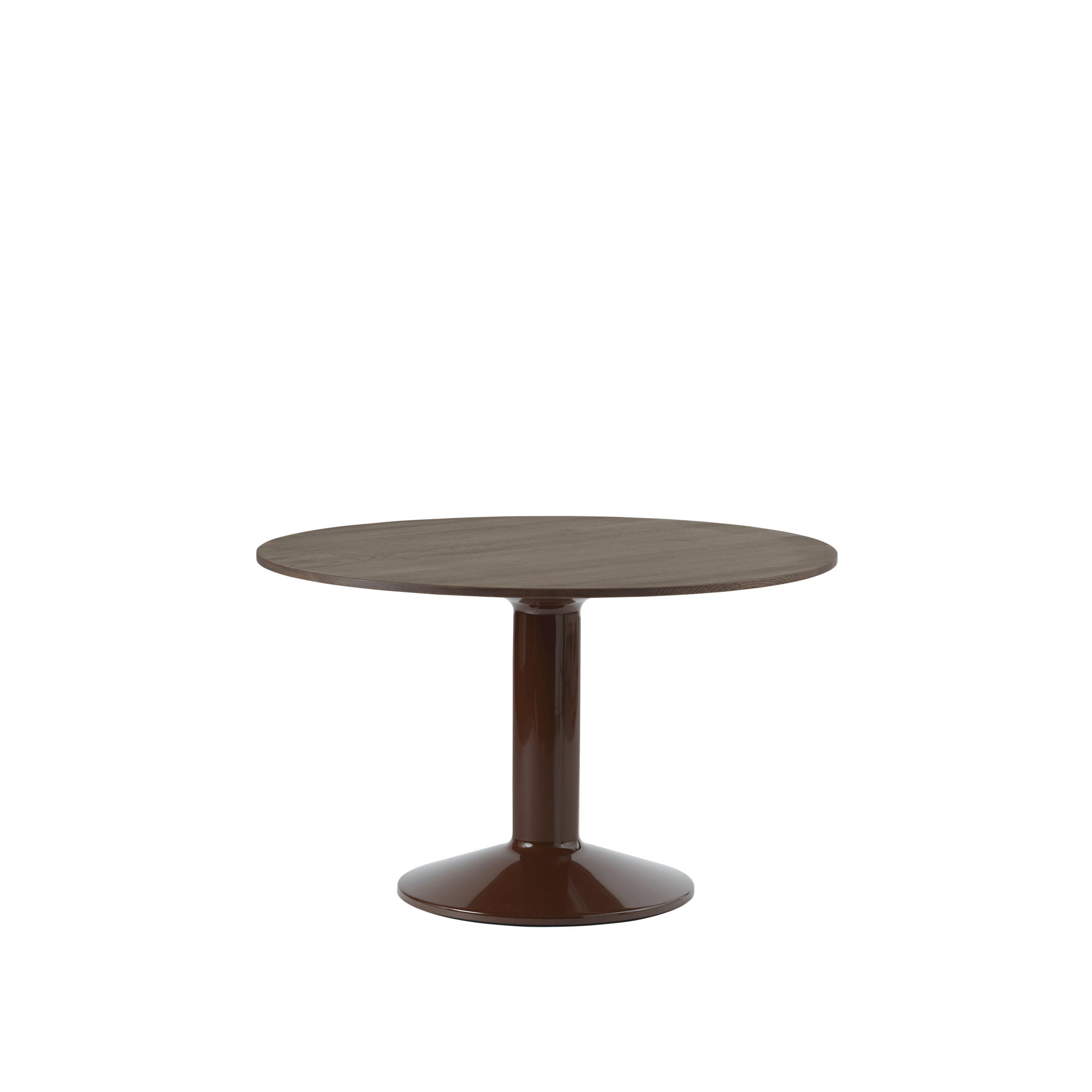 Muuto Middle Dining Table Ø120 Dark Oiled Oak/Dark Red