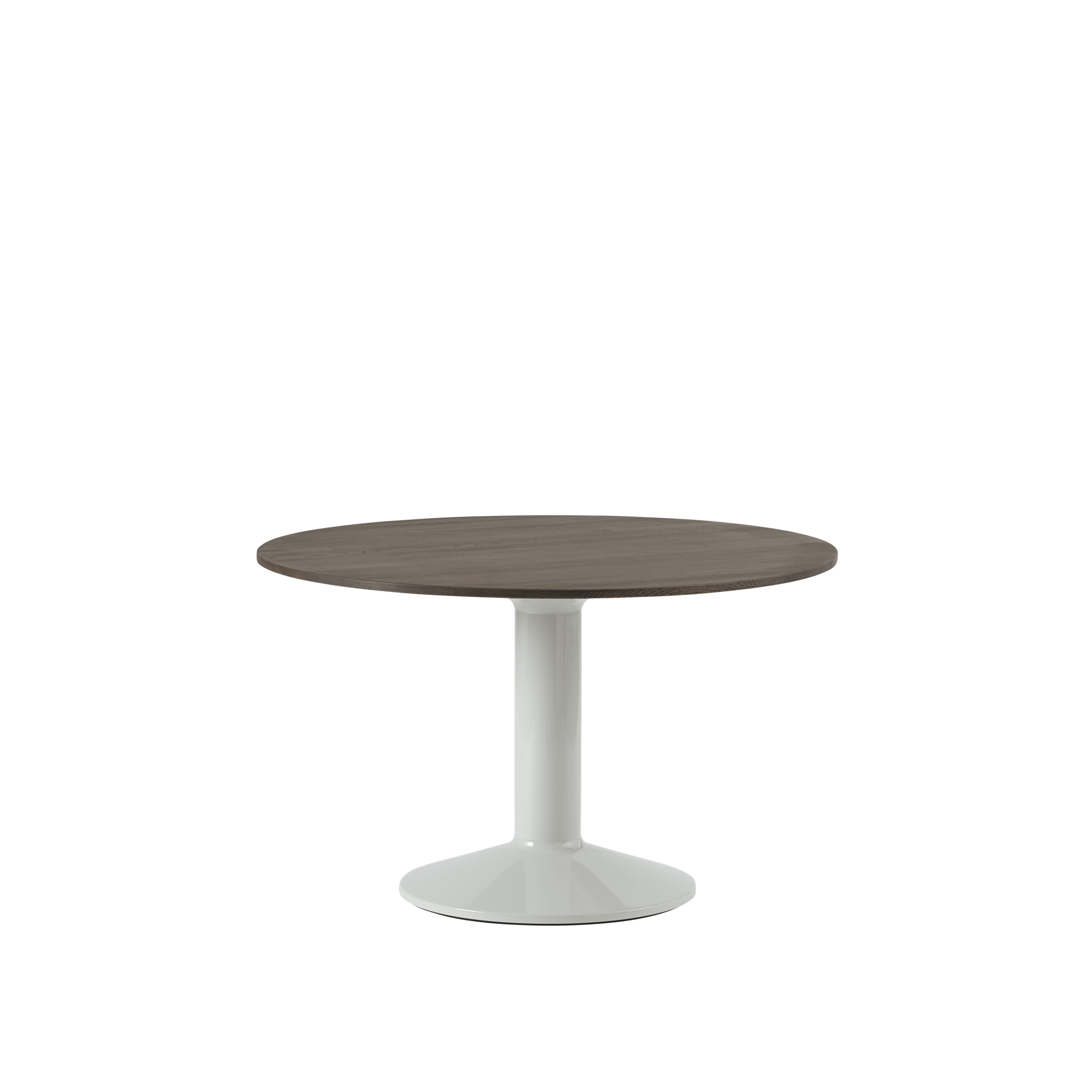 Mesa de Comedor Media Muuto Ø120 Roble Aceitado Oscuro/ Gris