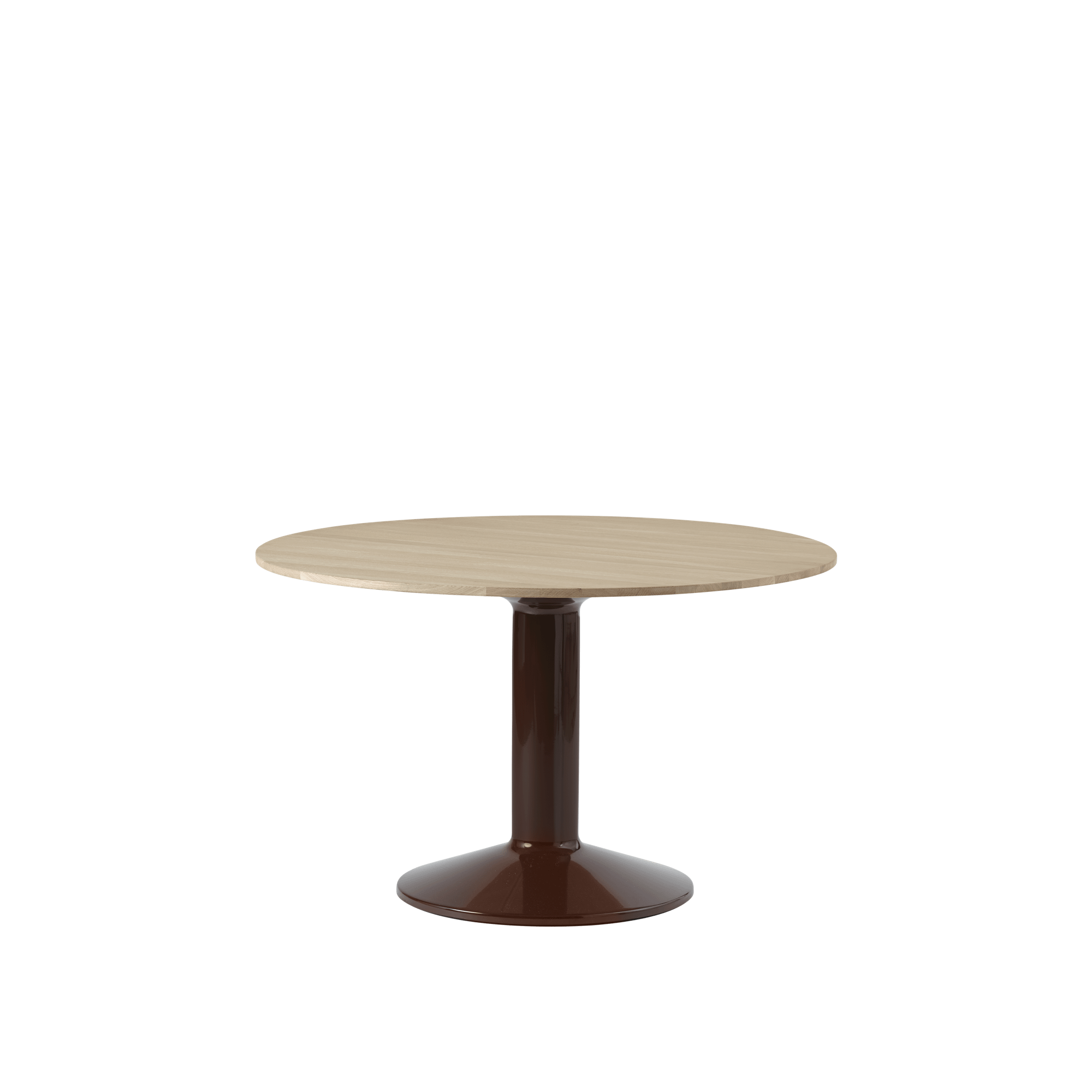 Muuto Middle Dining Table Ø120 Oiled Oak/Dark Red