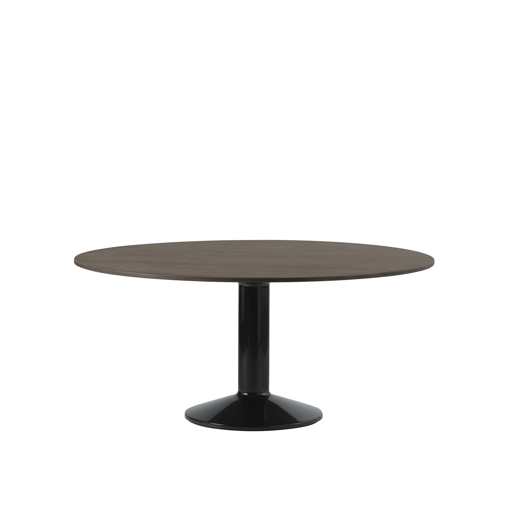 Muuto Middle Dining Table Ø160 Dark Oiled Oak/ Black