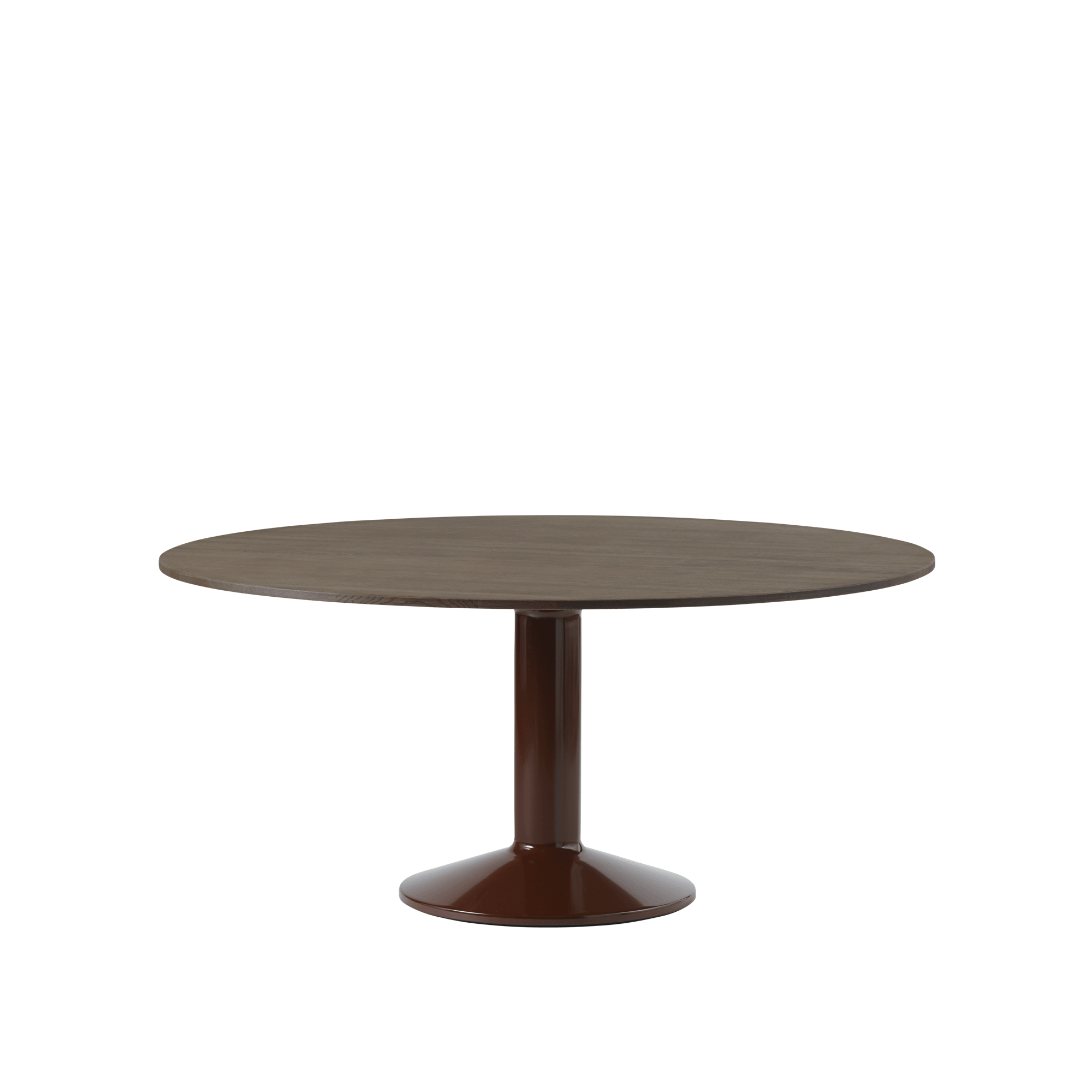 Muuto Middle Dining Table Ø160 Dark Oiled Oak/Dark Red