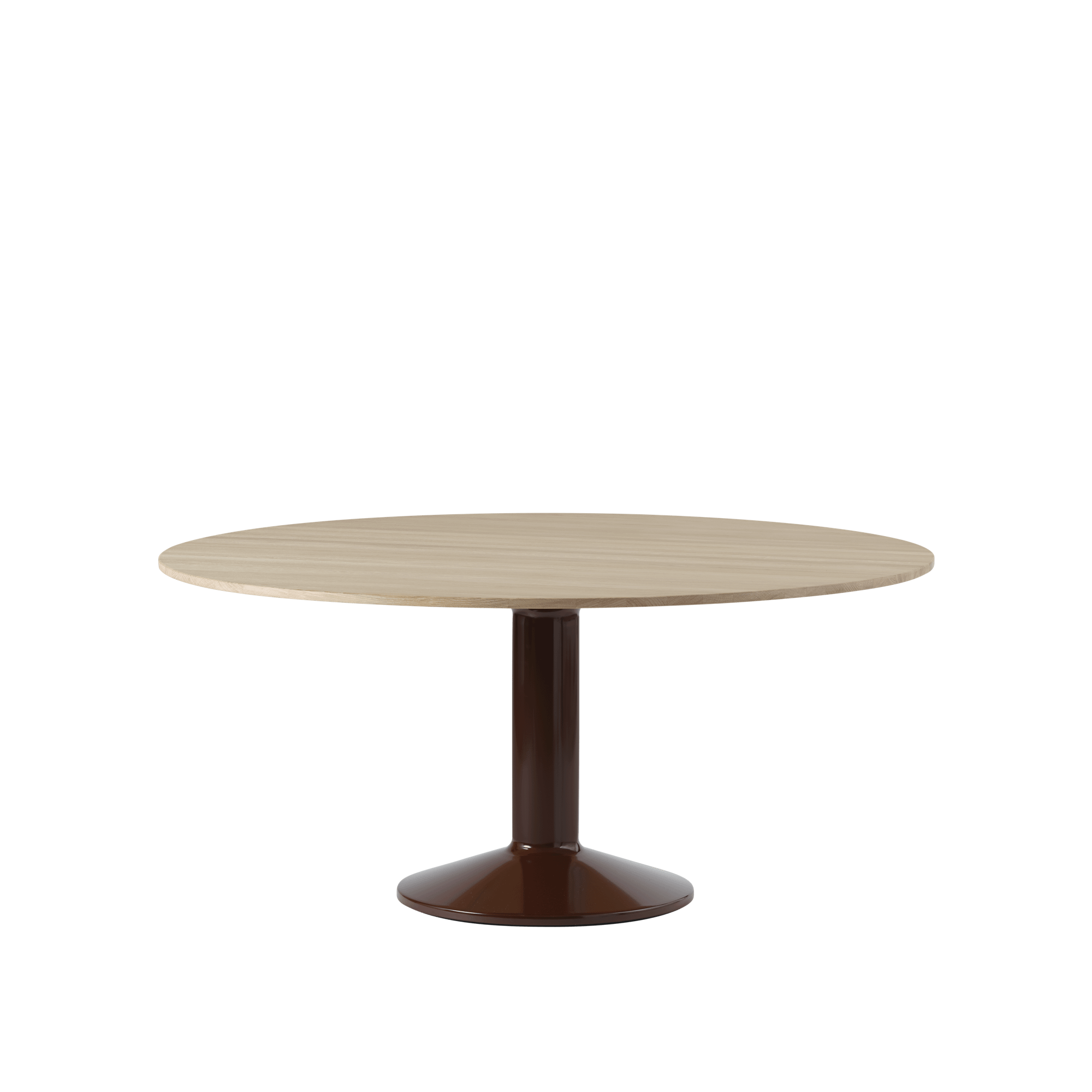 Muuto Middle Dining Table Ø160 Oiled Oak/Dark Red