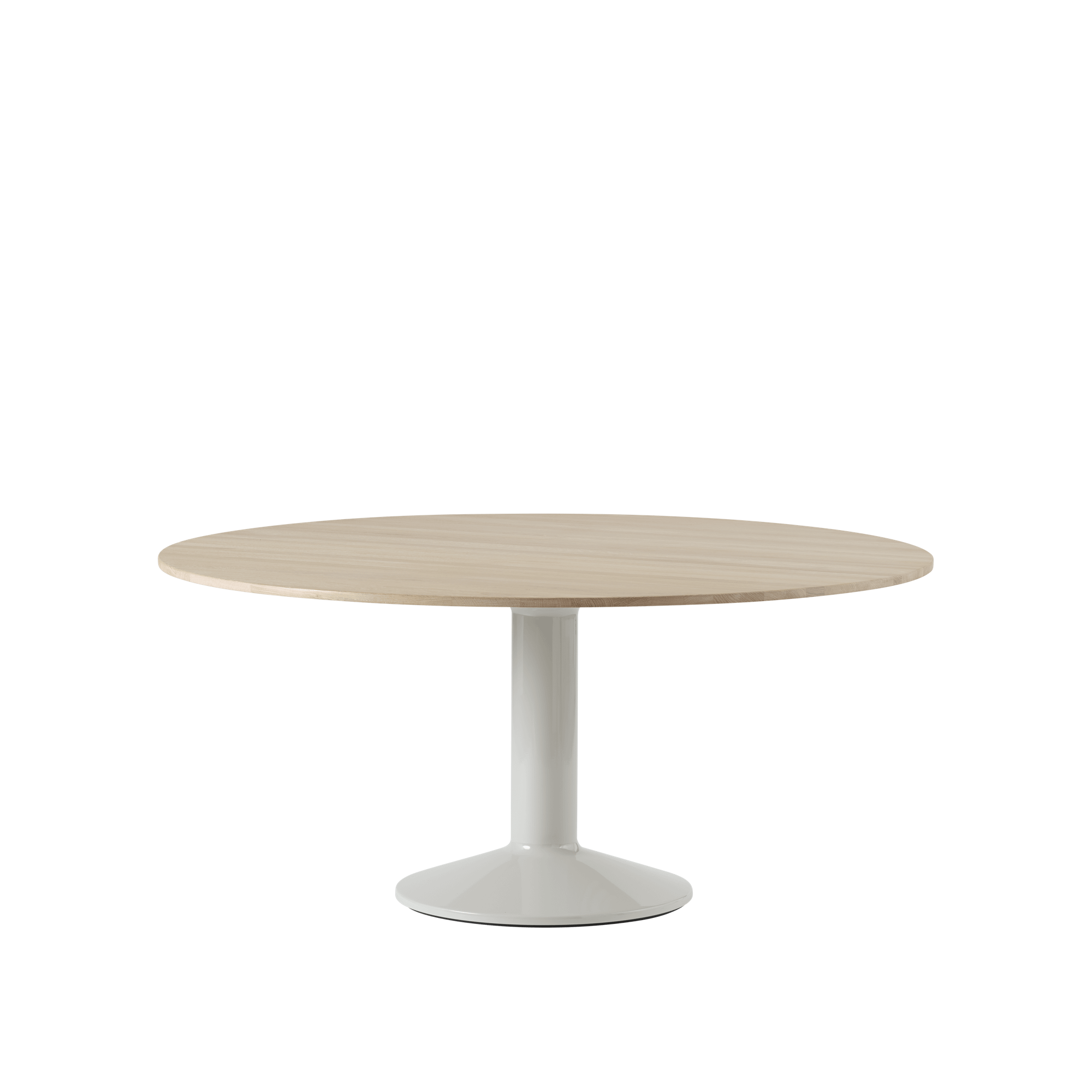 Mesa de Comedor Media Muuto Ø160 Roble Aceitado/ Gris