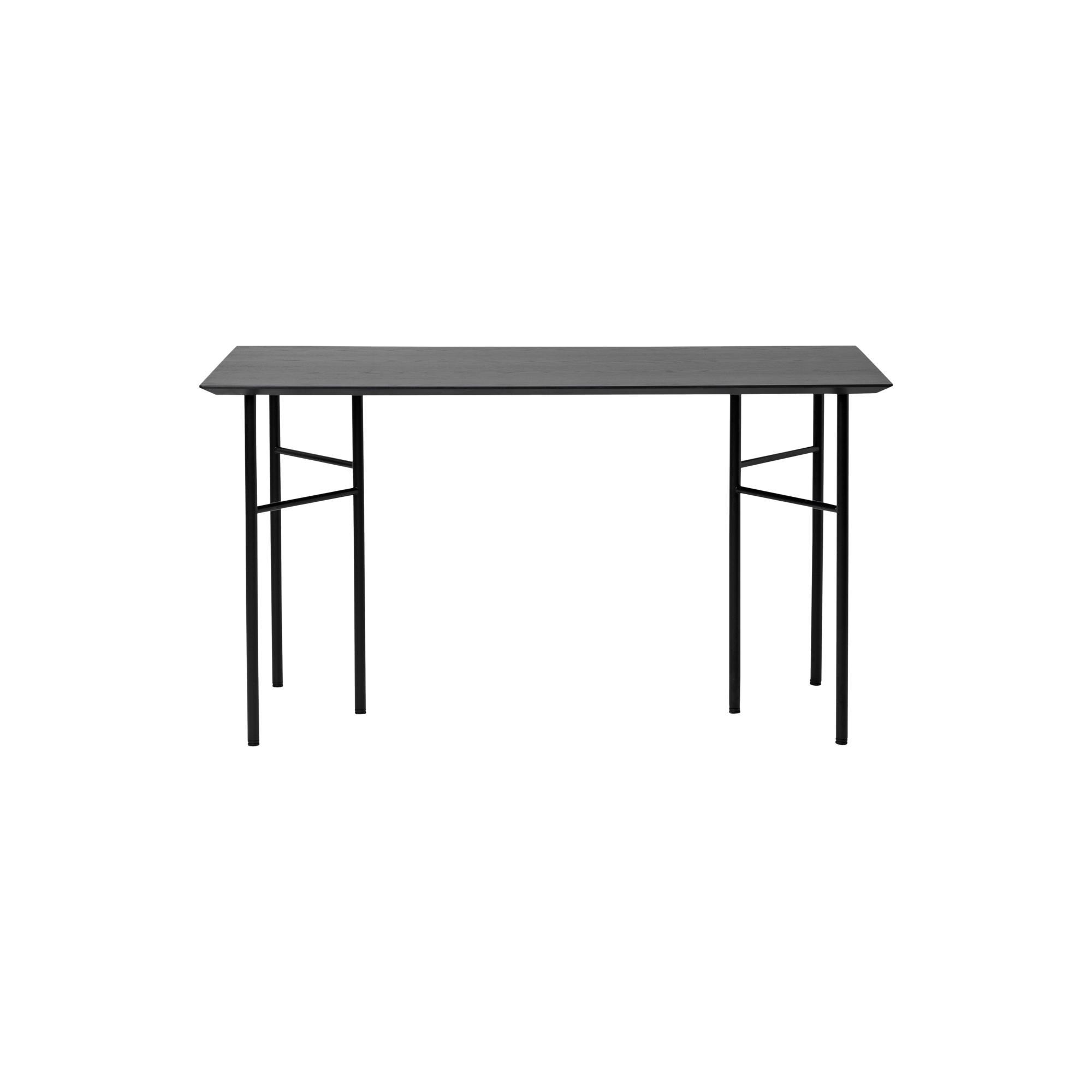 Ferm Living Mingle Piano Tavolo Scrivania 135 cm Impiallacciato Nero