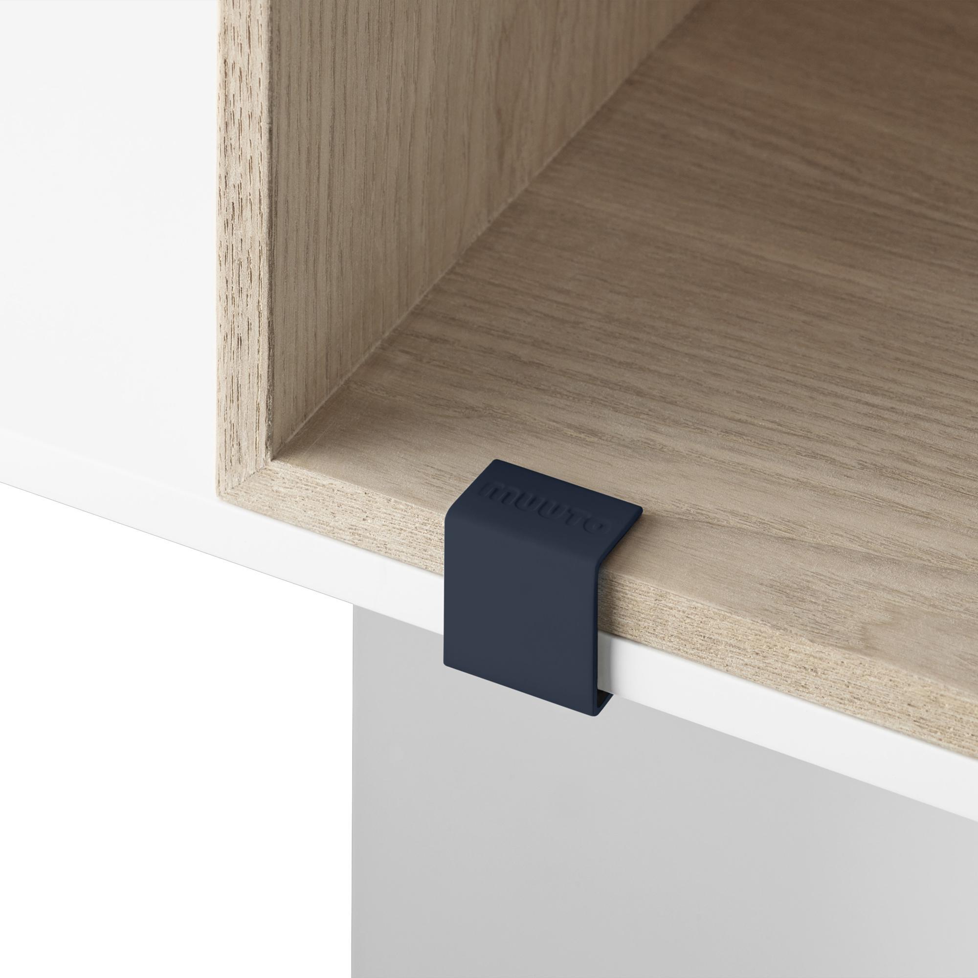 Muuto Mini Stacked Shelving System Clips 5 kpl. Keskiyön sininen