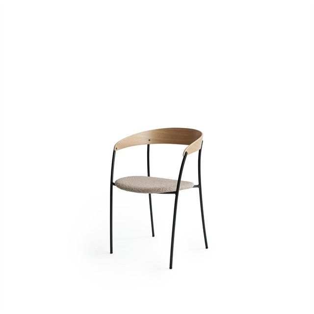 New Works Missing Spisebordsstol med Armlæn Eg/Barnum Hemp