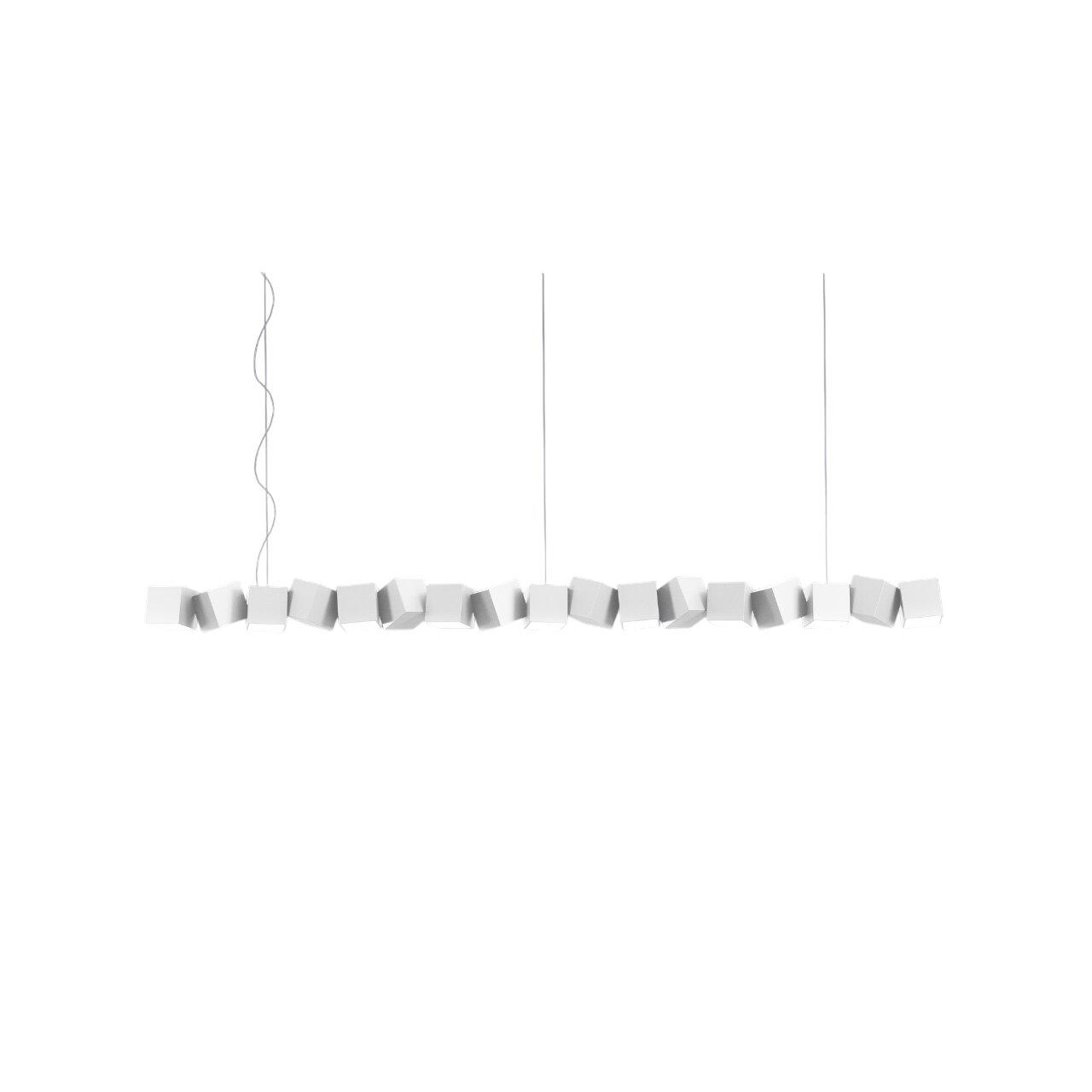 Lampadario Oblure Blockchain 17 Bianco