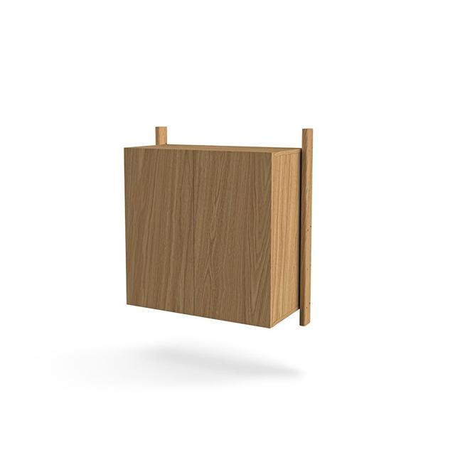 Mazo MOD Model 13 Reolsystem 2x875 Skinne + Kabinet Eg