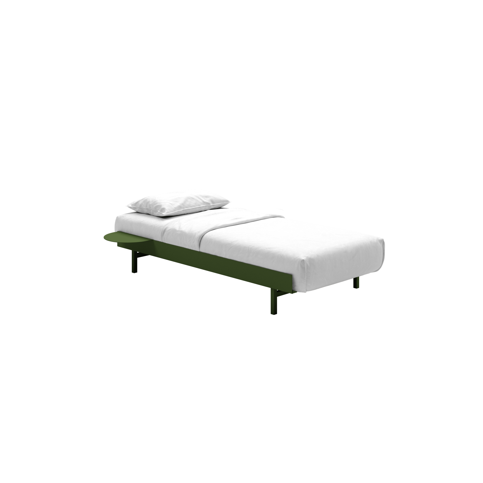 MOEBE Bed Bed Frame 90 cm Pine Green