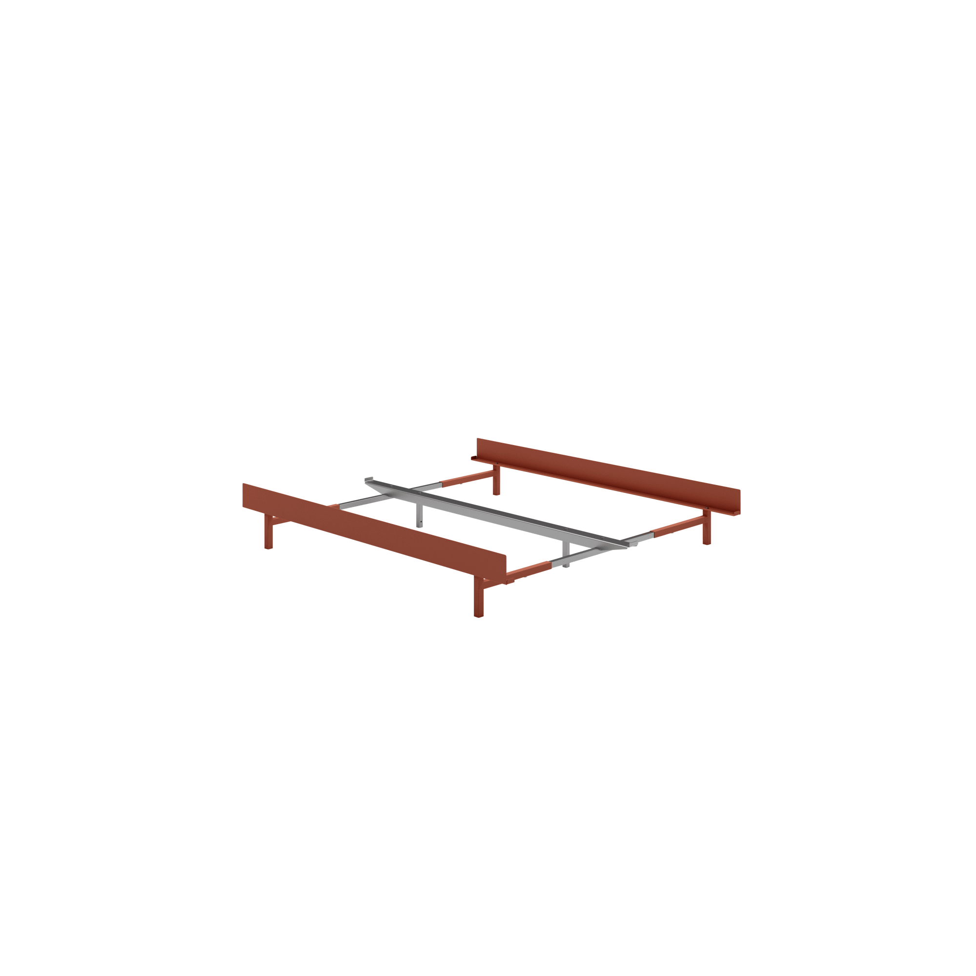 Moebe Bed Bed Frame 90-180 cm Terracotta