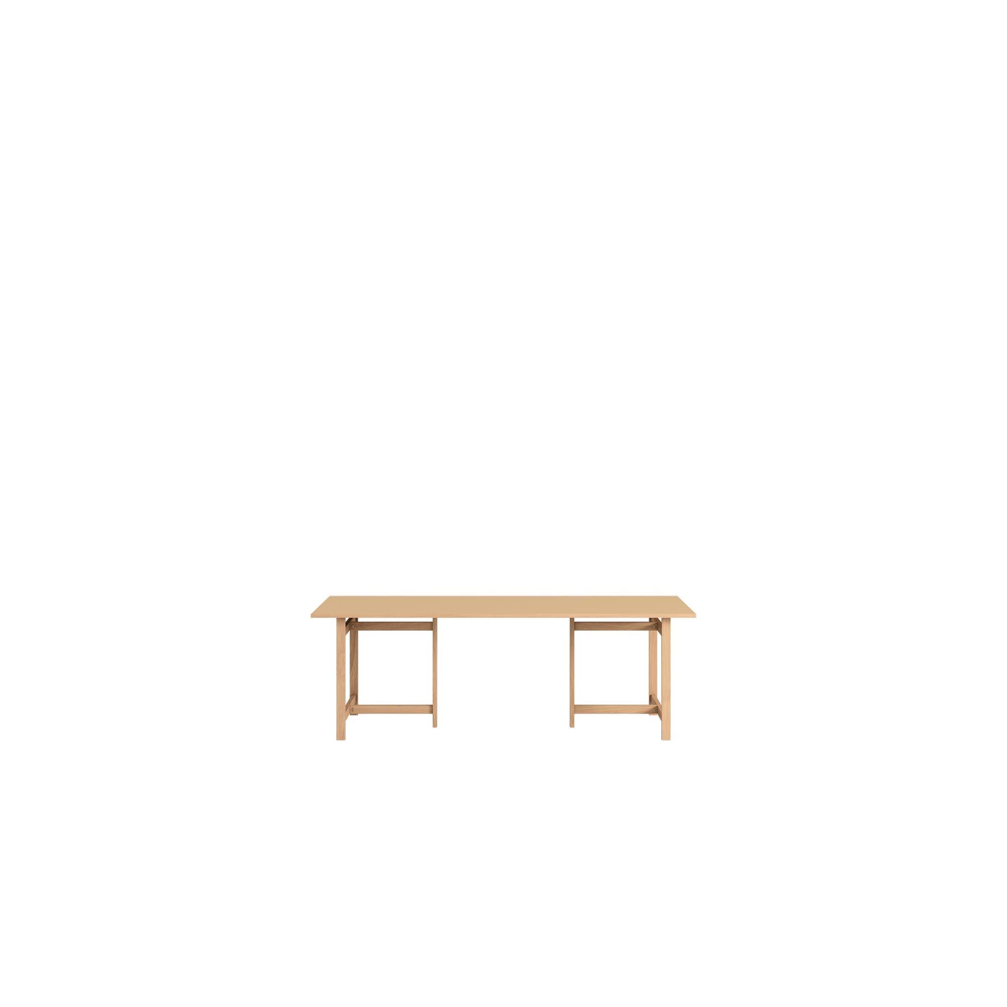 MOEBE Rektangulärt Matbord 220x90 Dämpad Persika