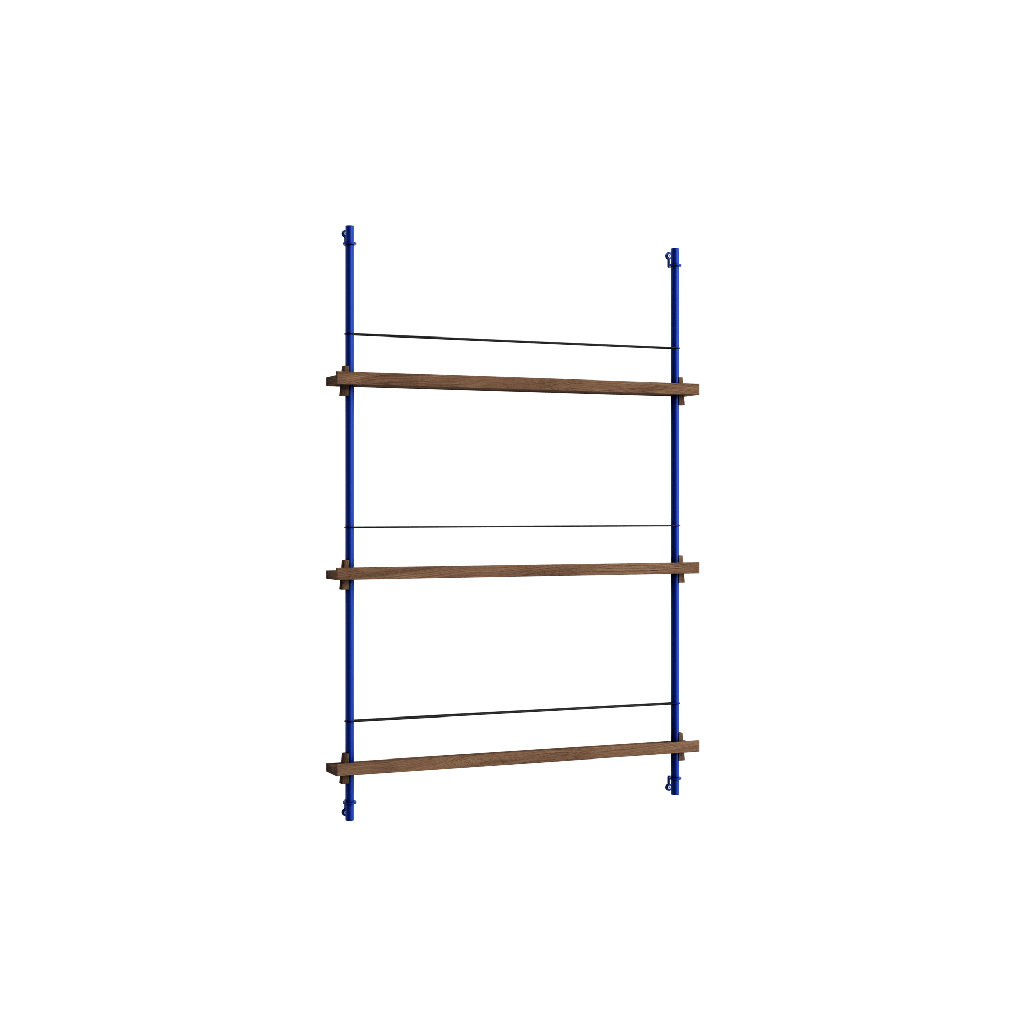 Moebe Magazine Shelving MS.115.1 Smoked Oak/Deep