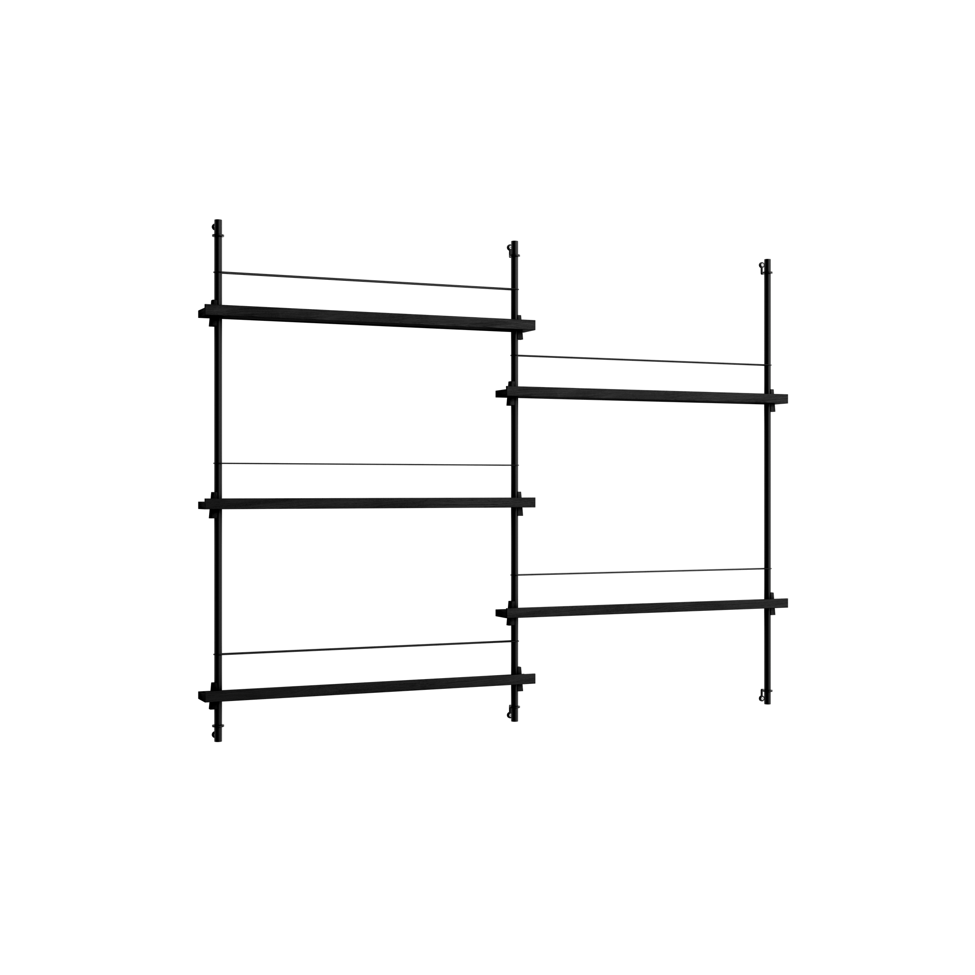 Moebe Magazine Shelving MS.115.2 Black