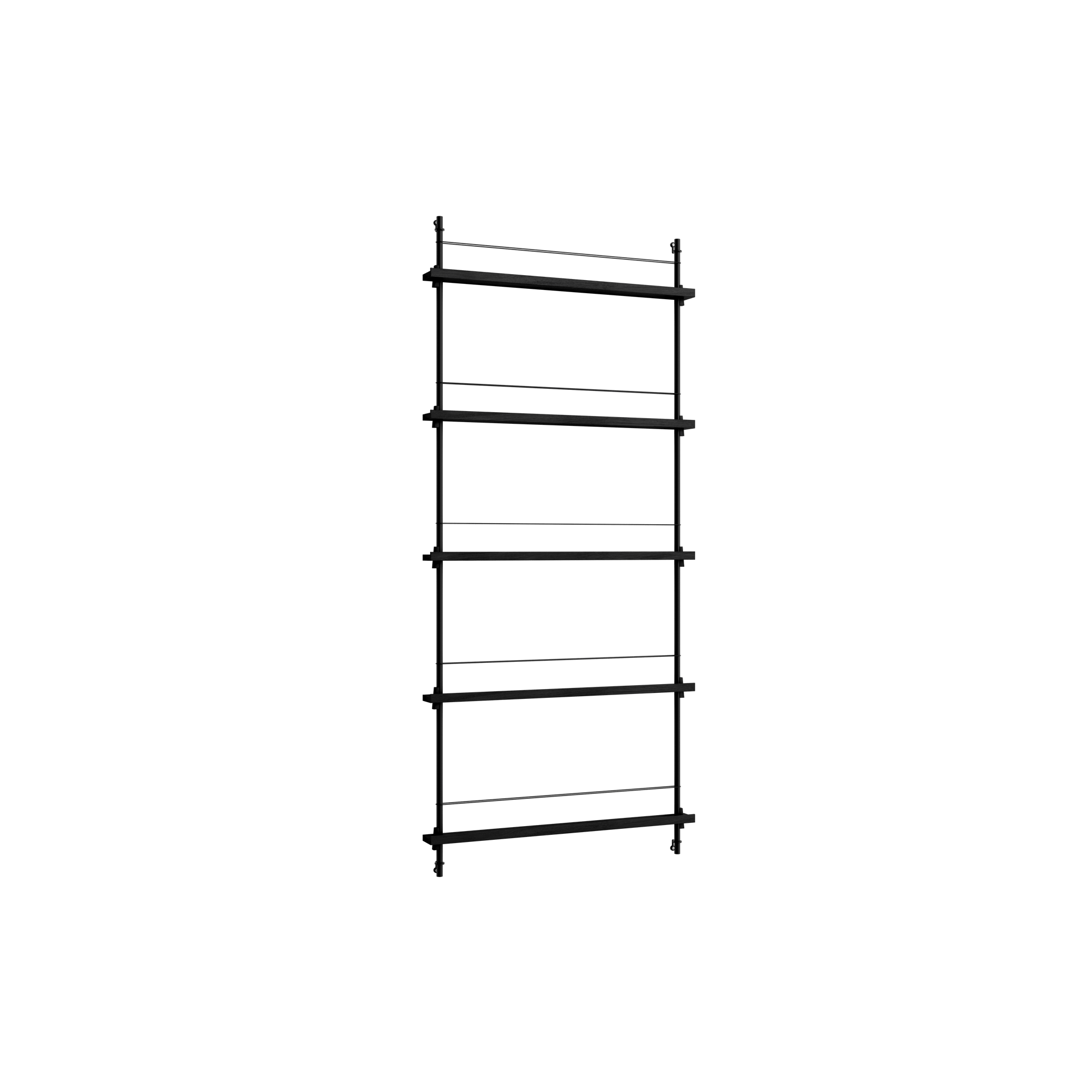 Moebe Magazine Shelving MS.180.1 Black