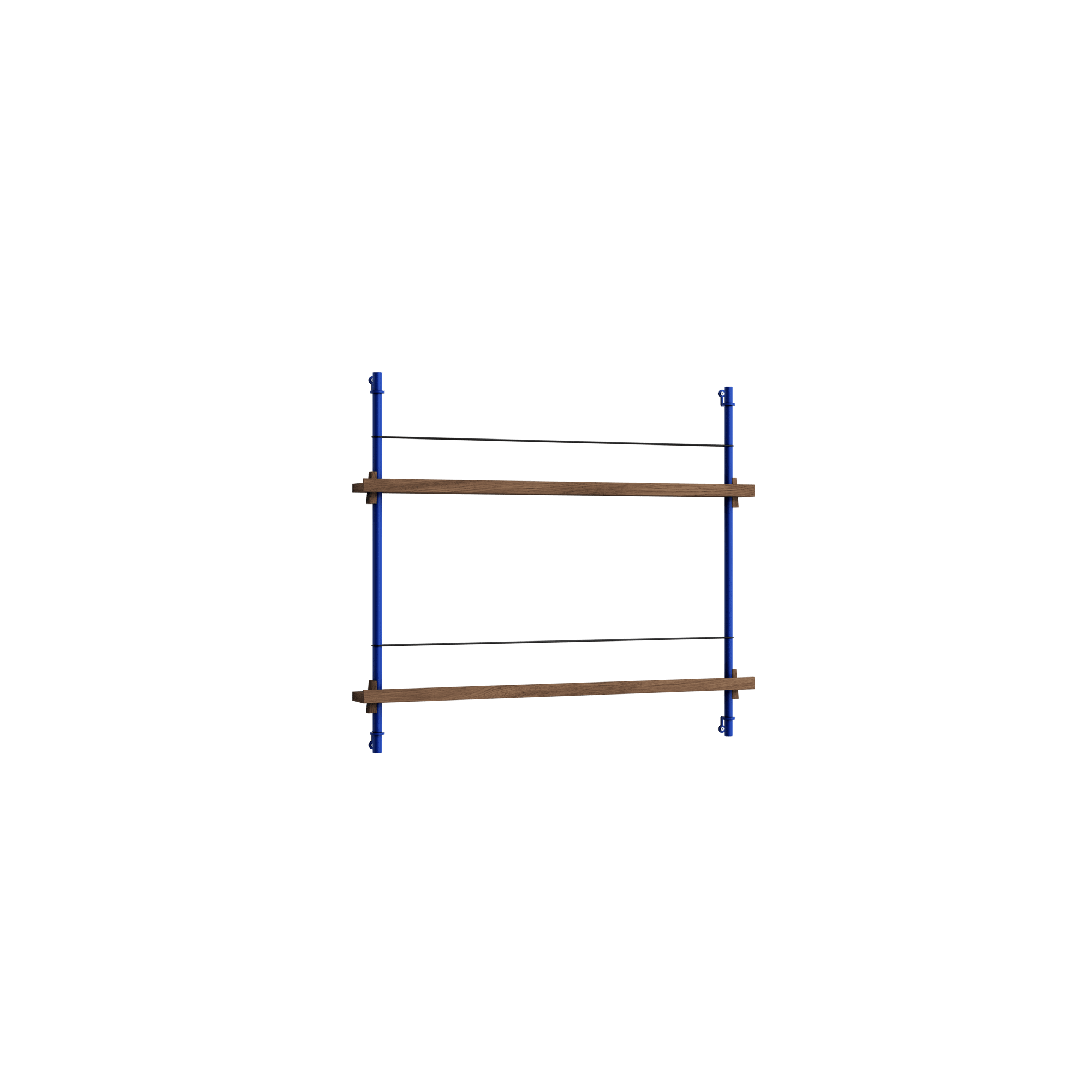 Scaffale Per Riviste Moebe MS.65.1 Rovere affumicato/Blu Profondo