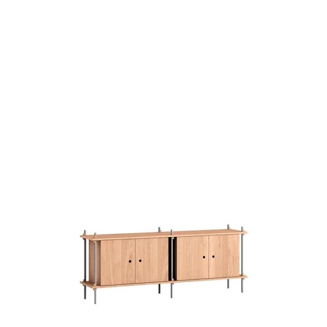 Planken S.65.2.D Eiken/Roestvrij Staal